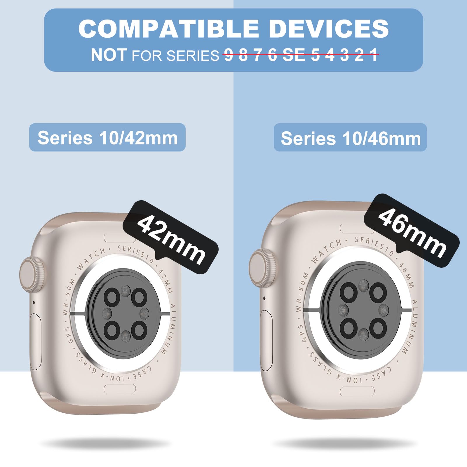 Foto 4 pulgar | Correa para Apple Watch XYF Transparente de 46 mm con Funda Protectora - Venta Internacional