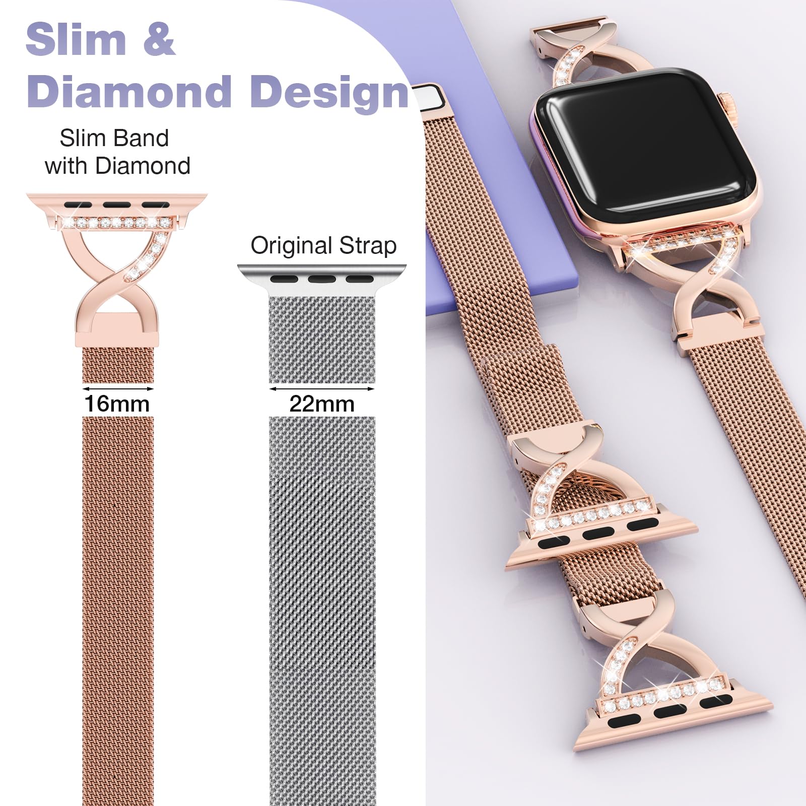 Foto 4 pulgar | Correa Brg para Apple Watch de 41 mm-Venta Internacional