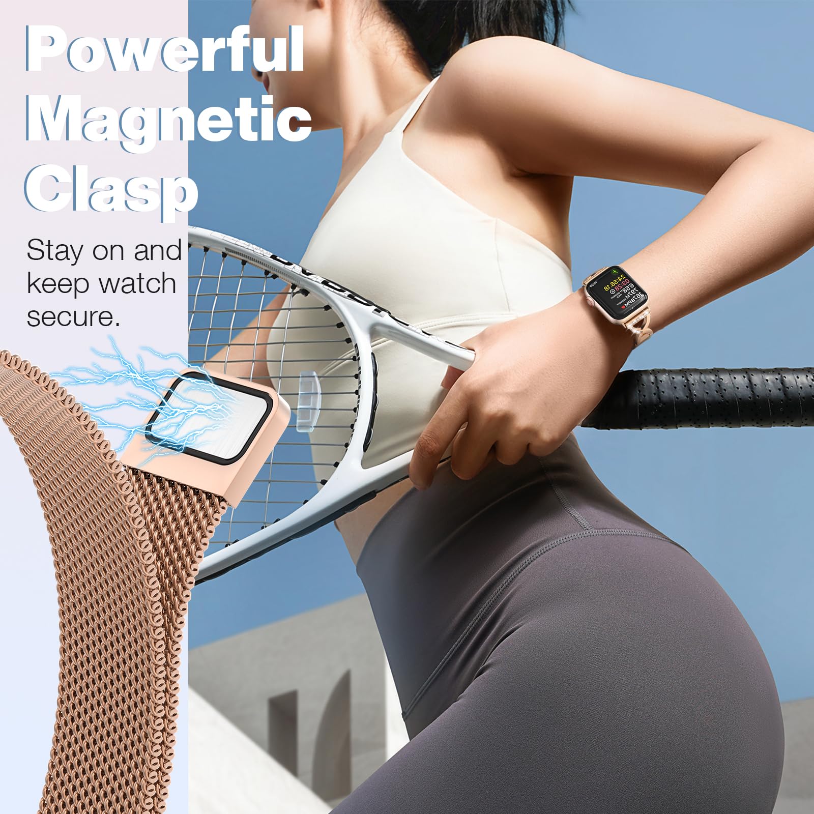 Foto 7 pulgar | Correa Brg para Apple Watch de 41 mm-Venta Internacional