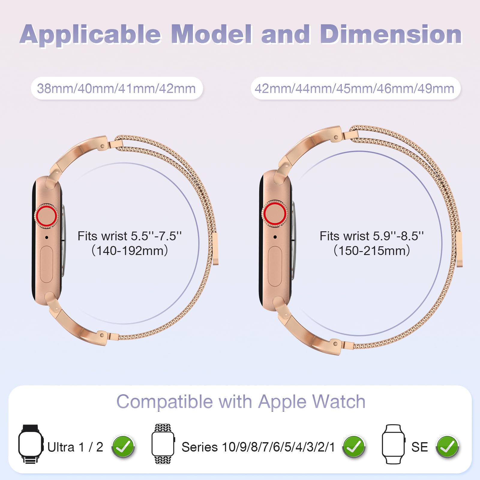 Foto 8 pulgar | Correa Brg para Apple Watch de 41 mm-Venta Internacional