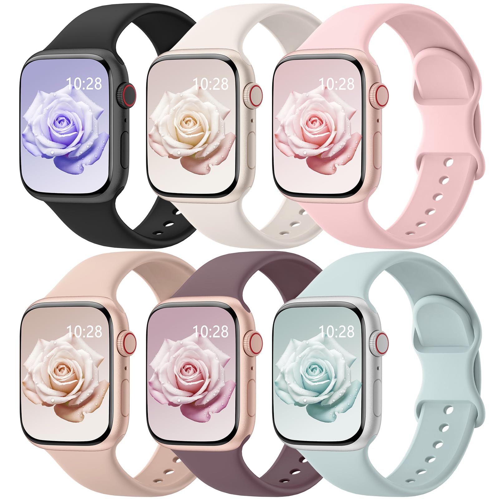 Foto 2 pulgar | Correas para Apple Watch 6 Piezas - Venta Internacional
