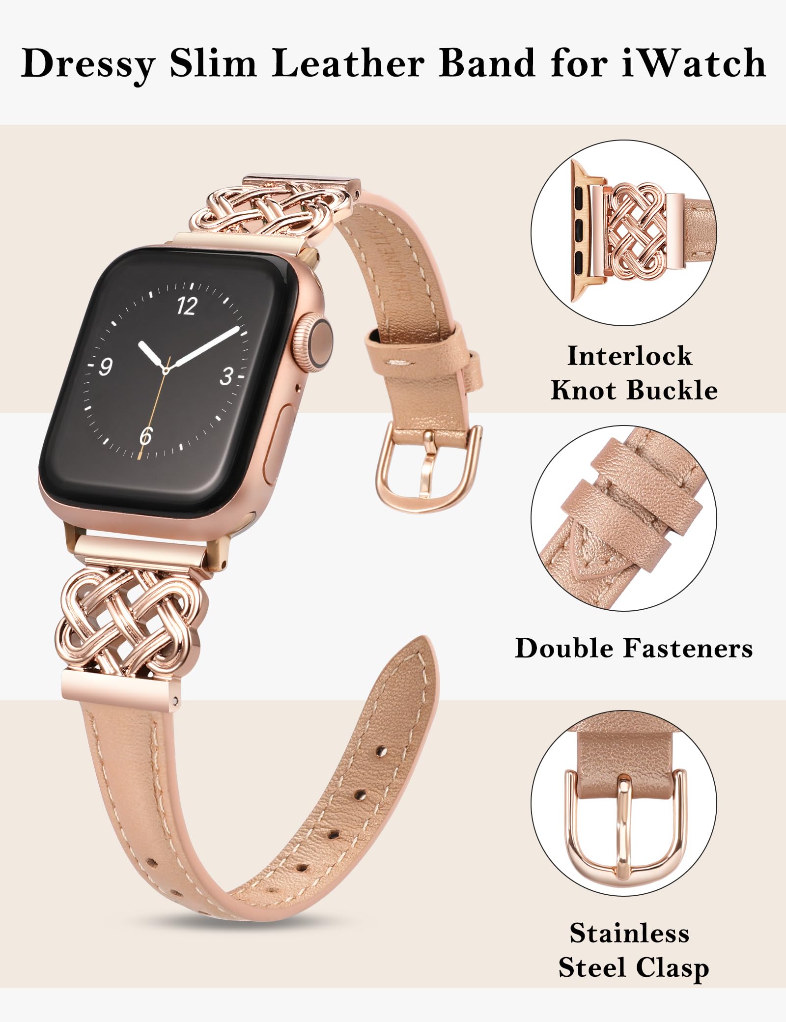 Foto 3 pulgar | Correa Toyouths para Apple Watch de 42 mm-Venta Internacional