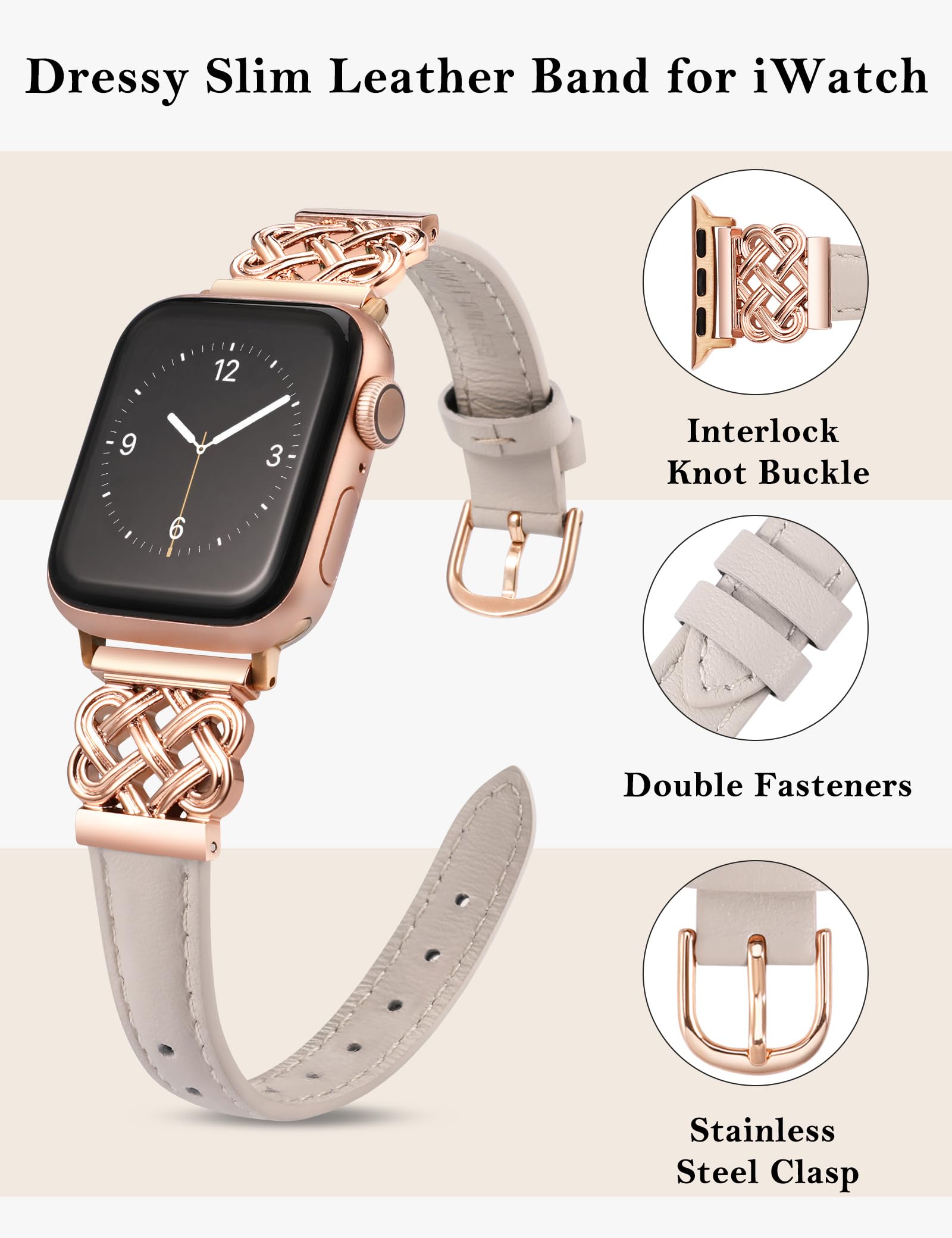 Foto 4 pulgar | Correa Toyouths para Apple Watch de 42 mm-Venta Internacional