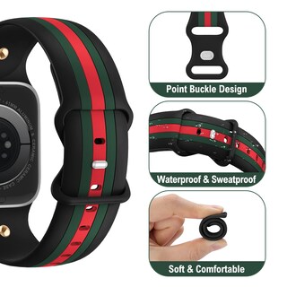 Foto 2 | Correa Bagoplus Designer Silicone para Apple Watch - Venta Internacional