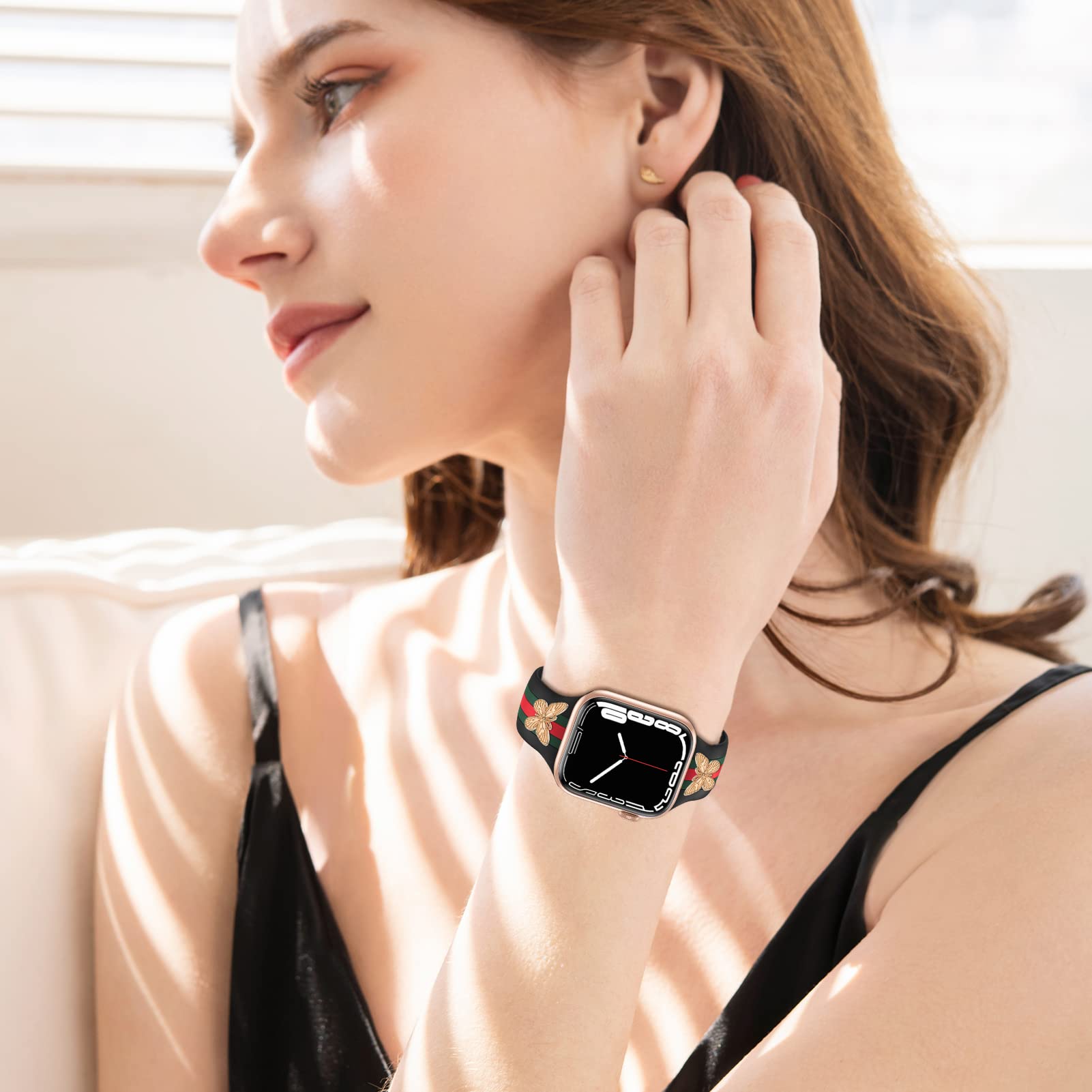 Foto 6 pulgar | Correa Bagoplus Designer Silicone para Apple Watch - Venta Internacional