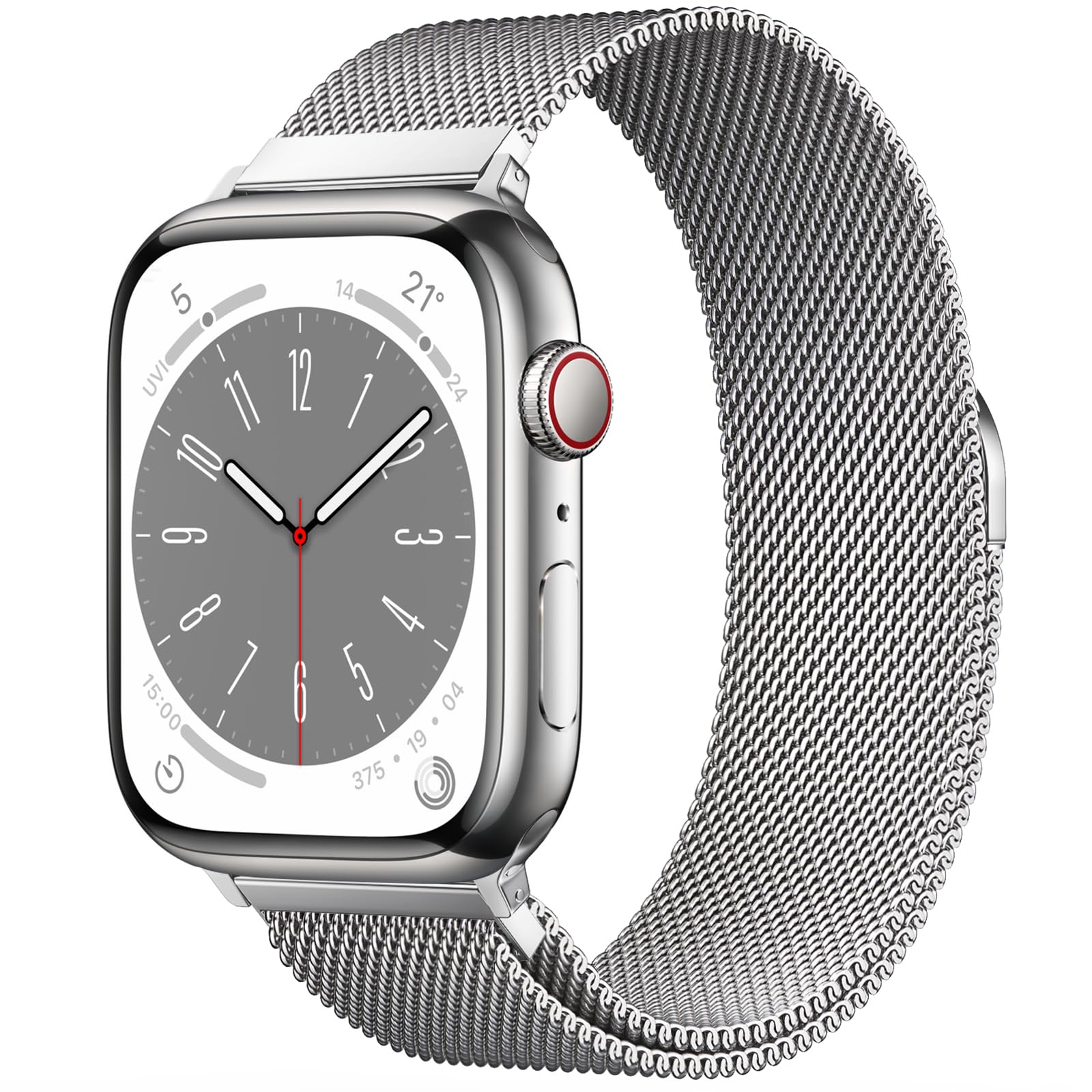 Foto 1 | Correa De Reloj Brg Milanese Loop De Acero Inoxidable 38-49 Mm Apple - Venta Internacional.