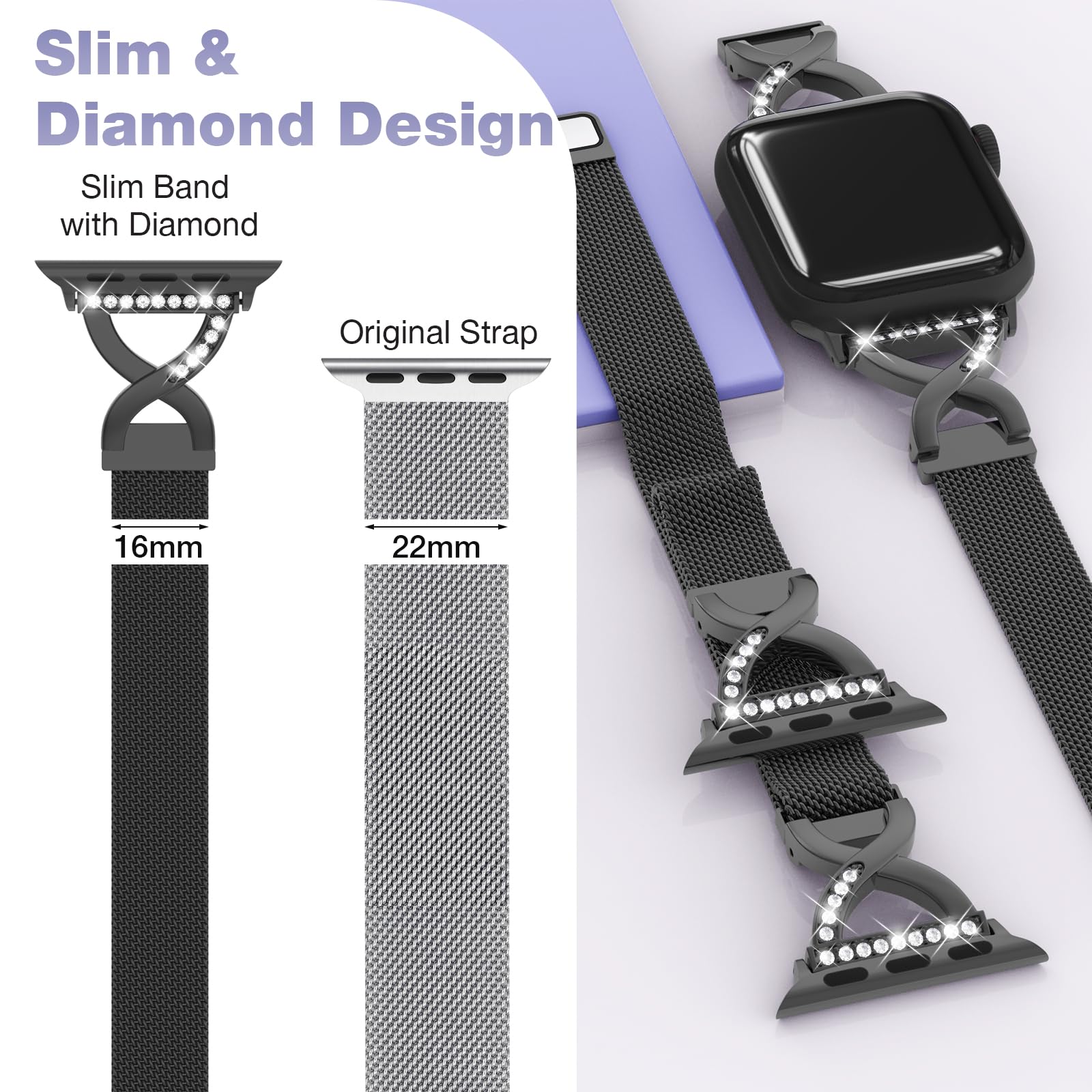 Foto 4 pulgar | Correa Brg para Apple Watch Acero Inoxidable - Venta Internacional