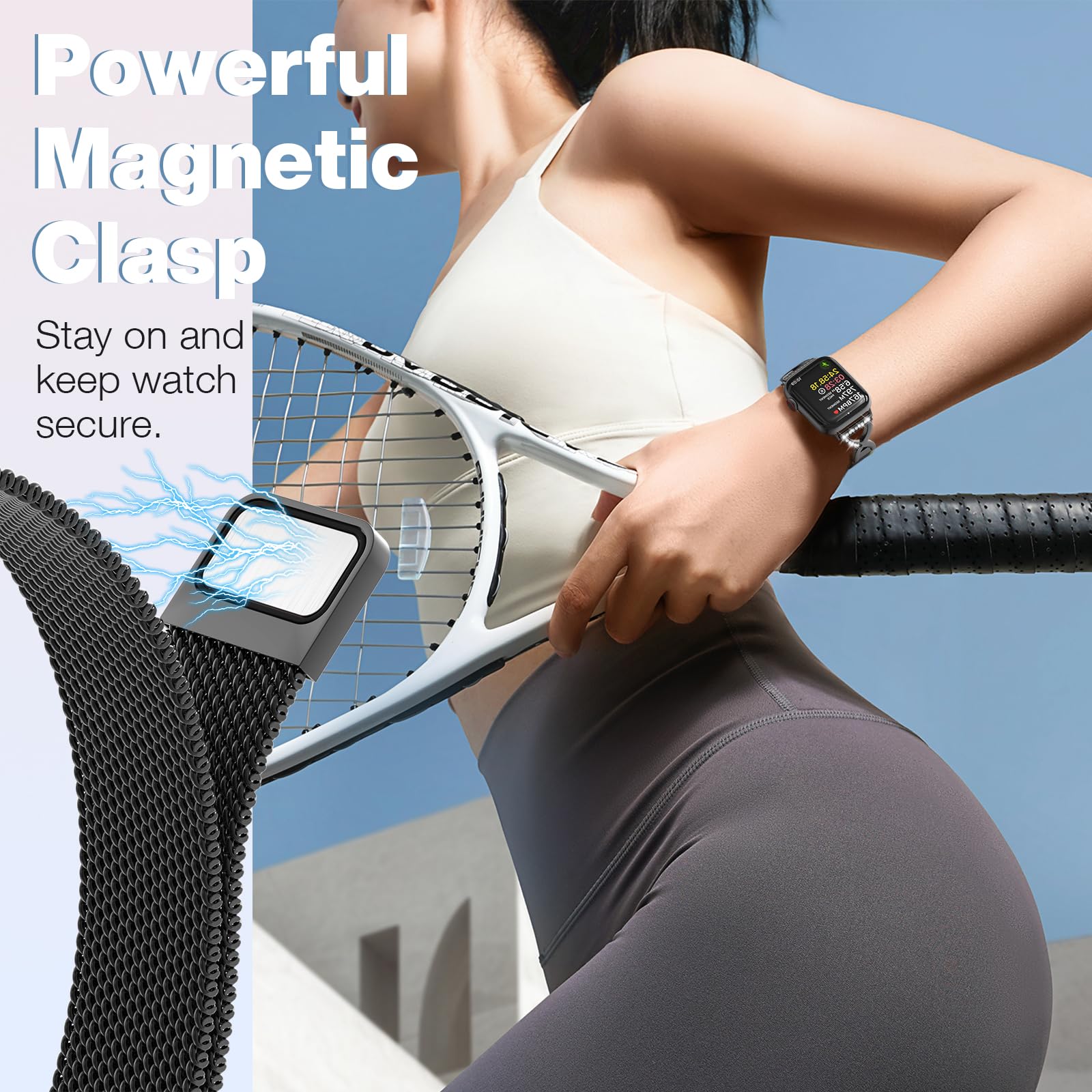 Foto 7 pulgar | Correa Brg para Apple Watch Acero Inoxidable - Venta Internacional