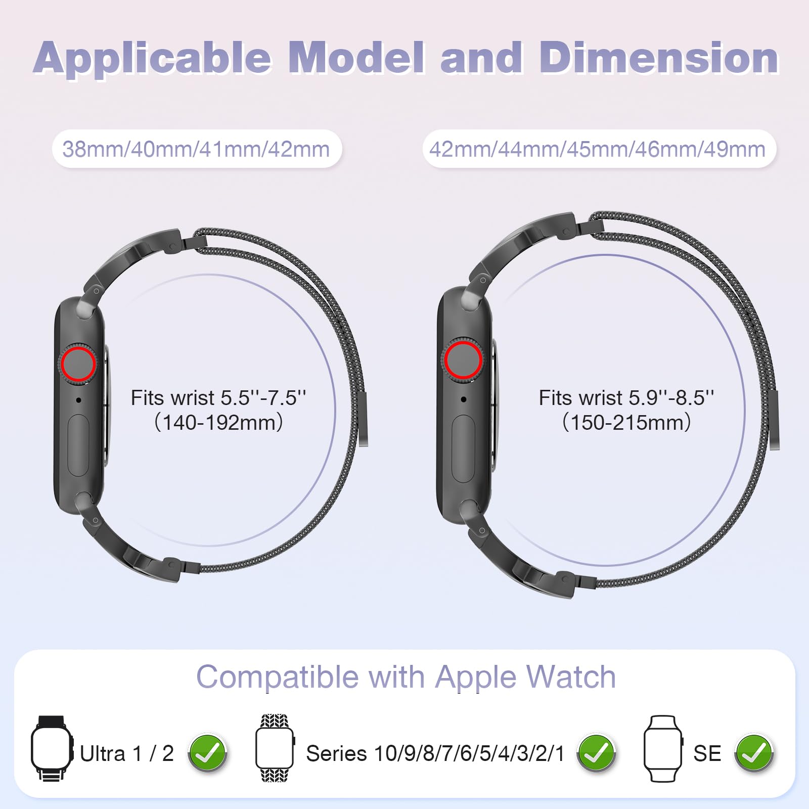Foto 8 pulgar | Correa Brg para Apple Watch Acero Inoxidable - Venta Internacional