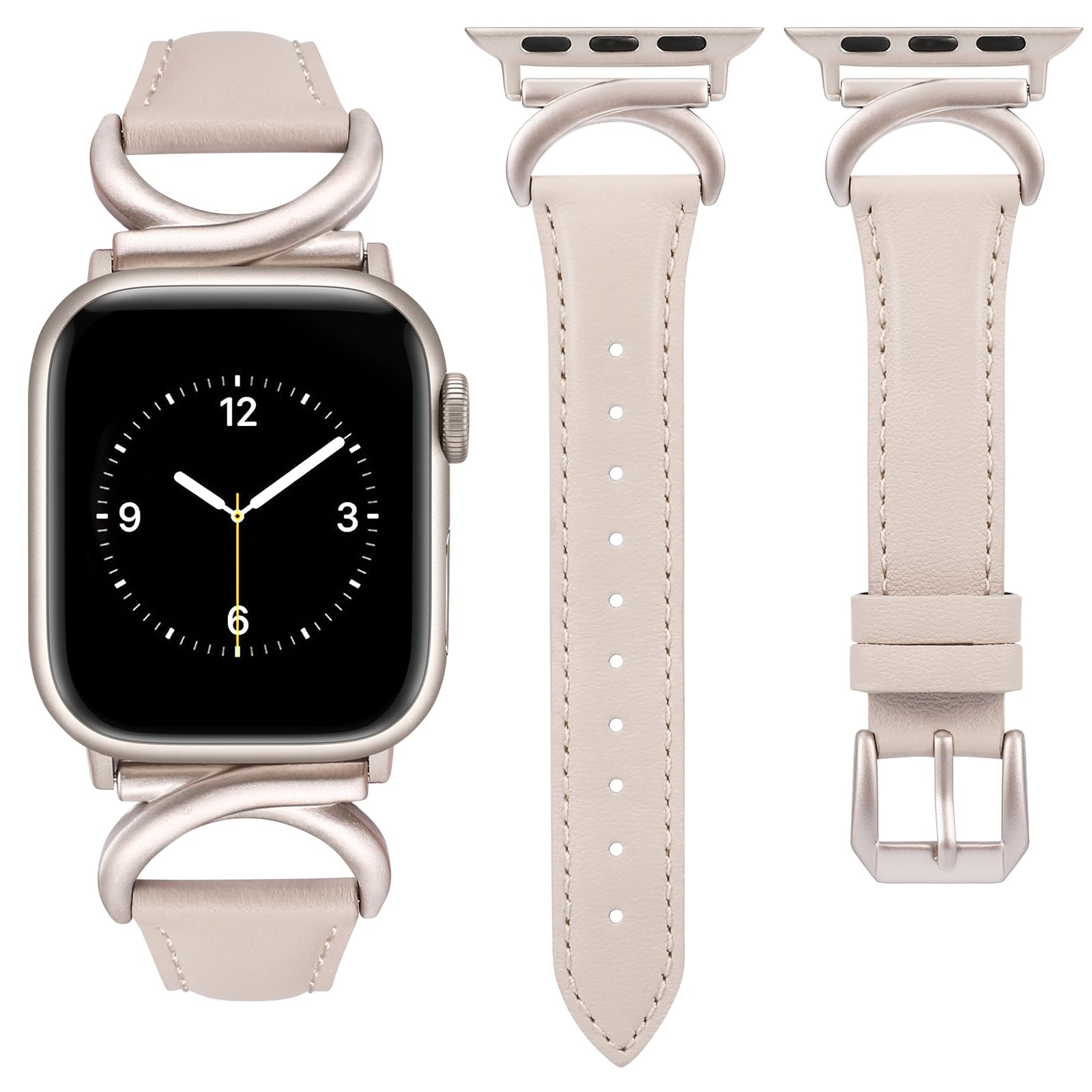 Foto 2 pulgar | Correa Minyee Leather  para Apple Watch - Venta Internacional