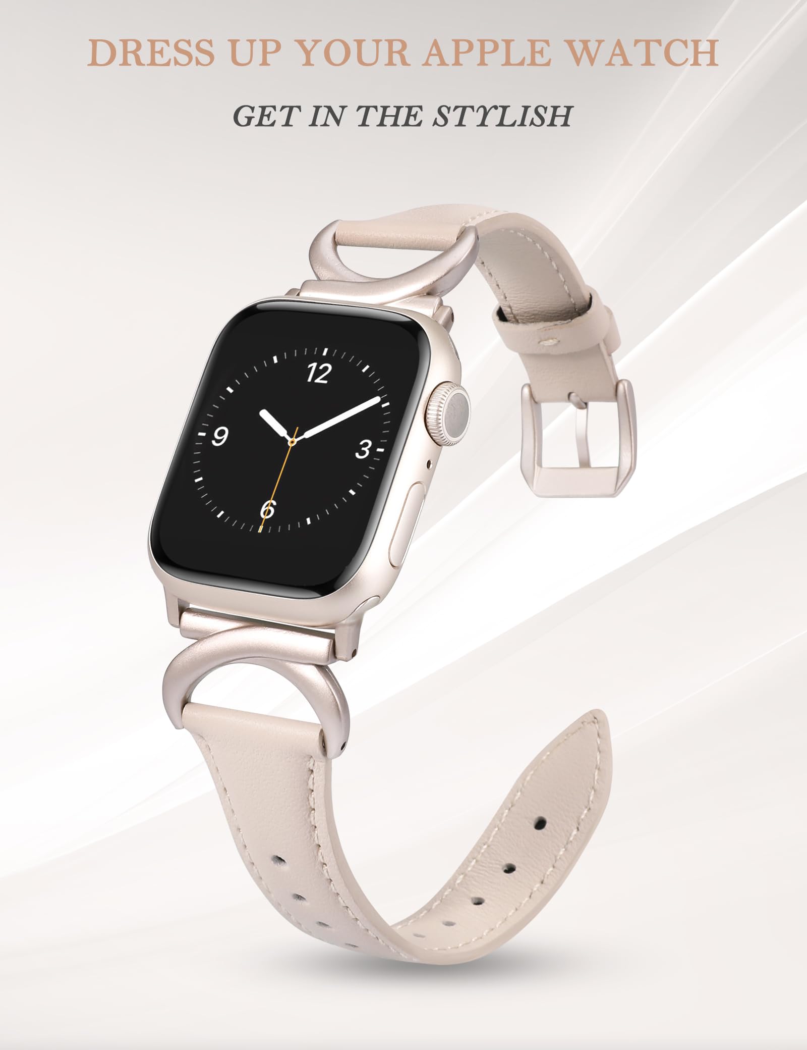 Foto 3 pulgar | Correa Minyee Leather  para Apple Watch - Venta Internacional