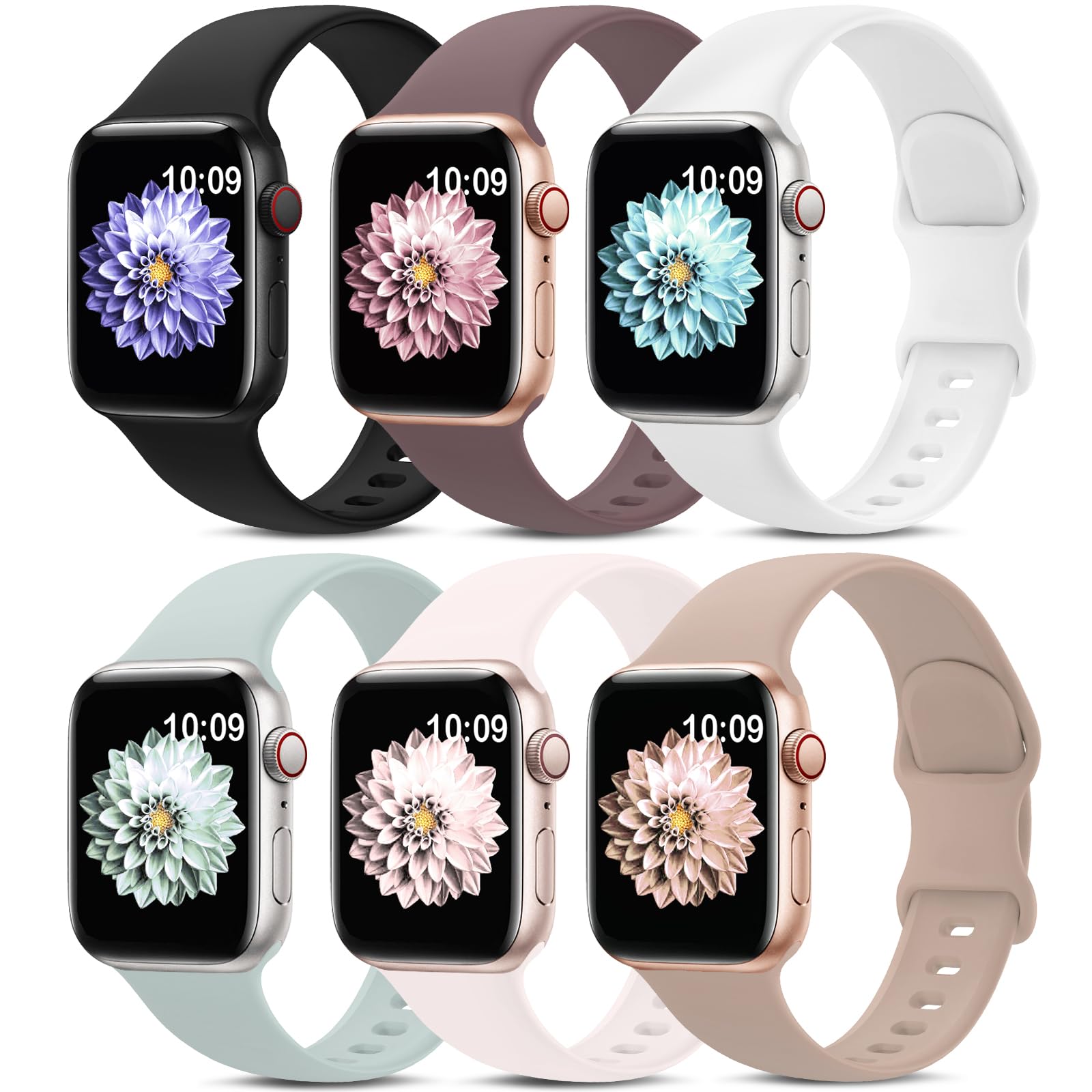 Foto 2 pulgar | Correa Deportiva Amsky Compatible con Apple Watch 6 Piezas- Venta Internacional
