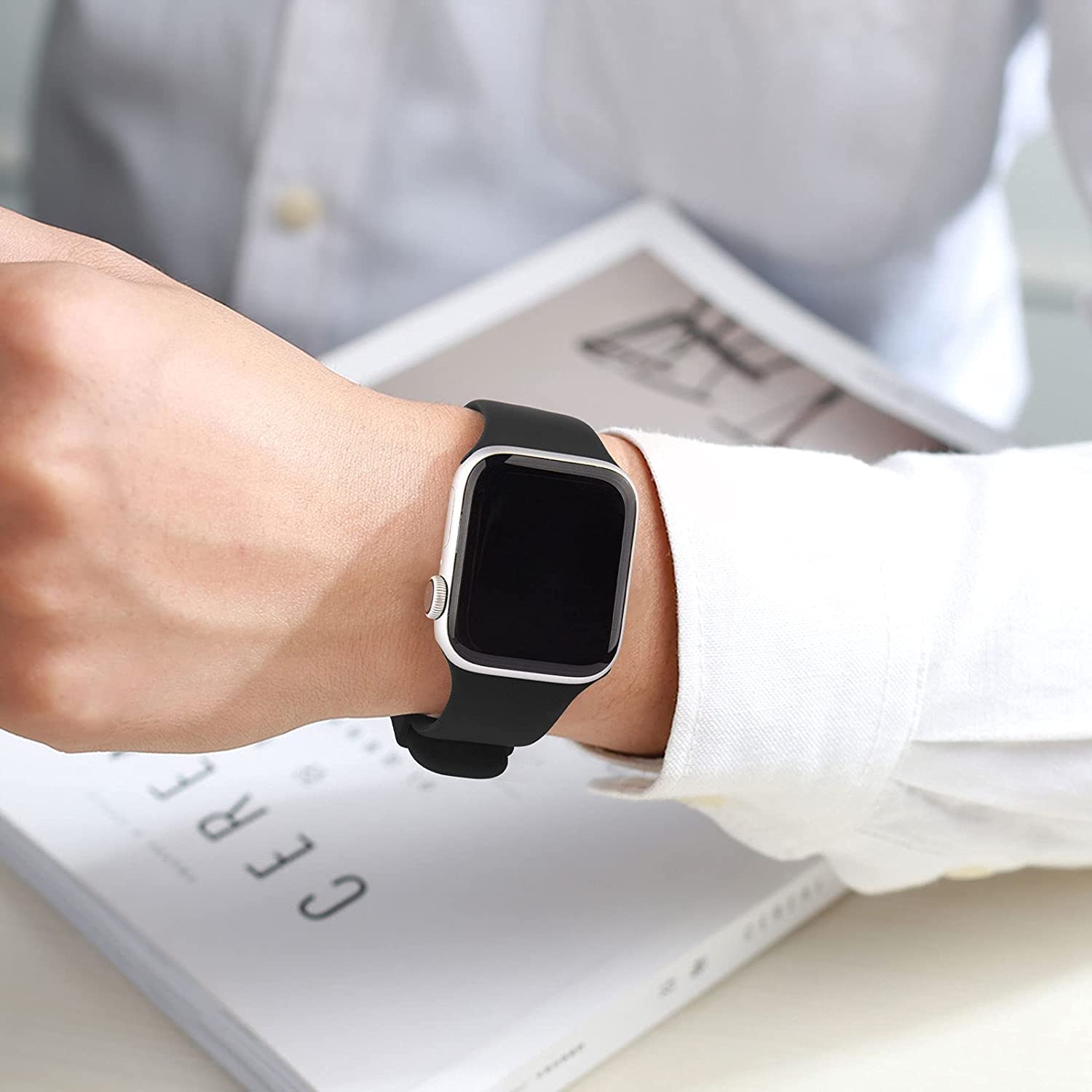 Foto 6 pulgar | Correa Deportiva Amsky Compatible con Apple Watch 6 Piezas- Venta Internacional