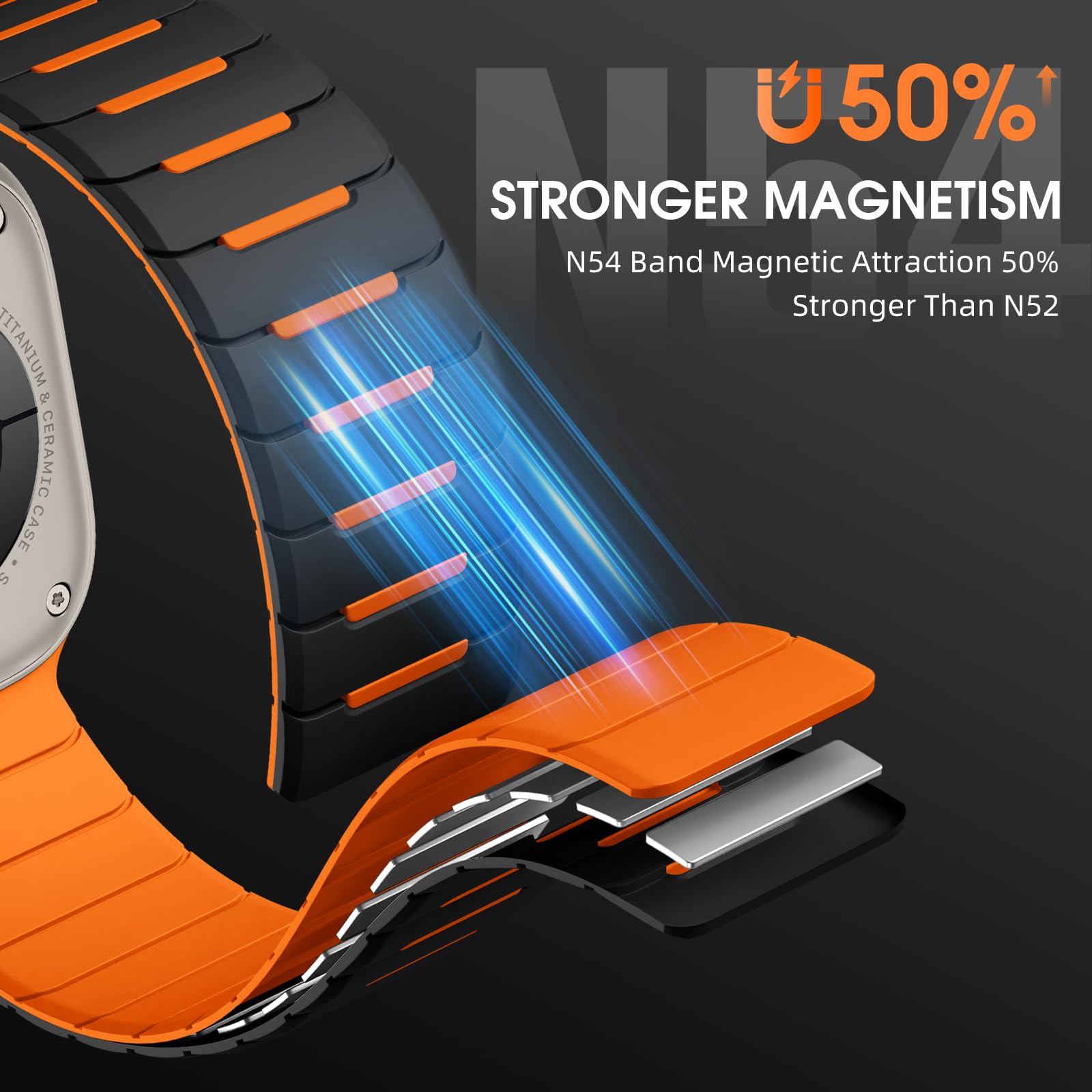 Foto 3 pulgar | Correa Deportiva Magnética Compatible Con Easuny Para Apple Watch Ultra 2/1 - Venta Internacional.