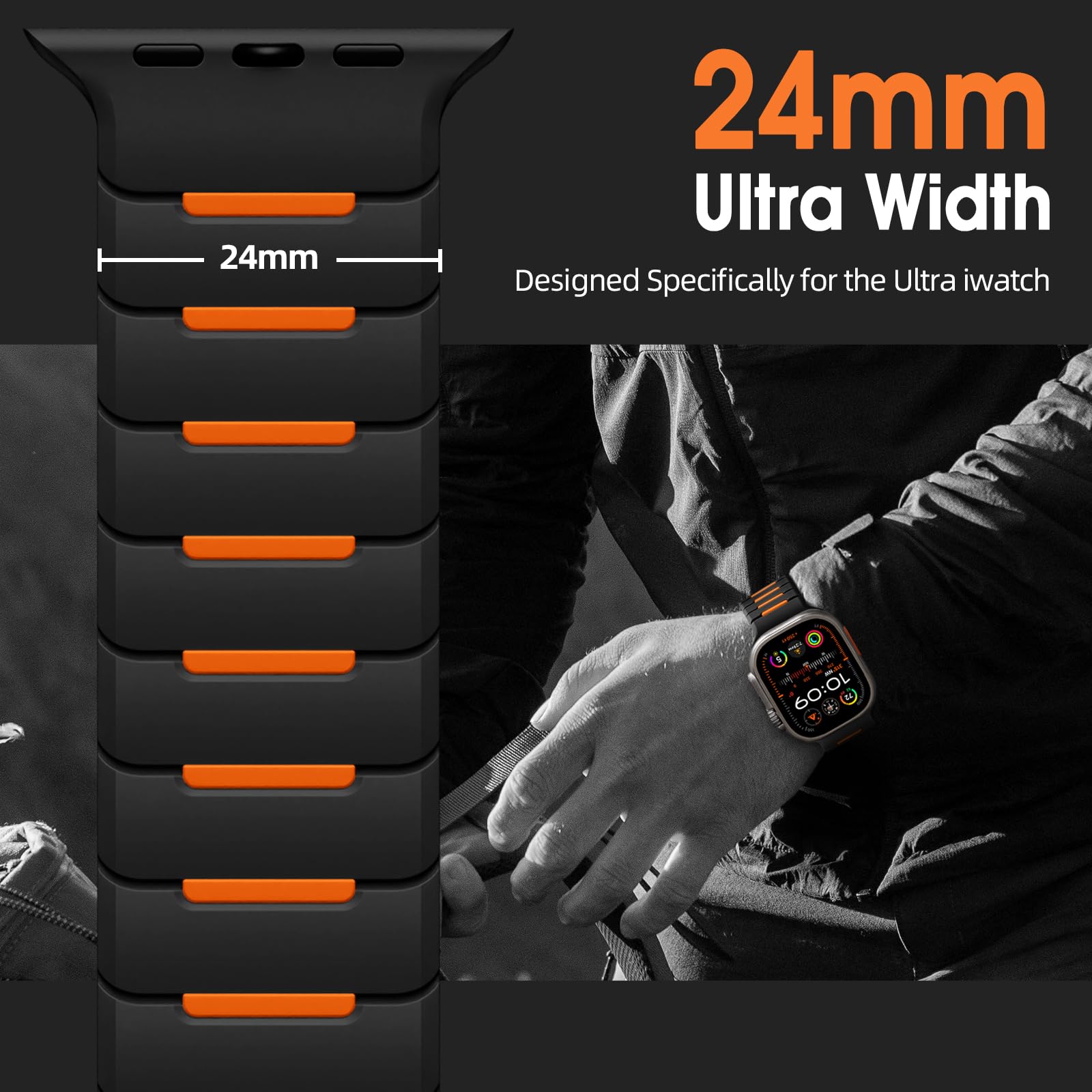 Foto 4 pulgar | Correa Deportiva Magnética Compatible Con Easuny Para Apple Watch Ultra 2/1 - Venta Internacional.