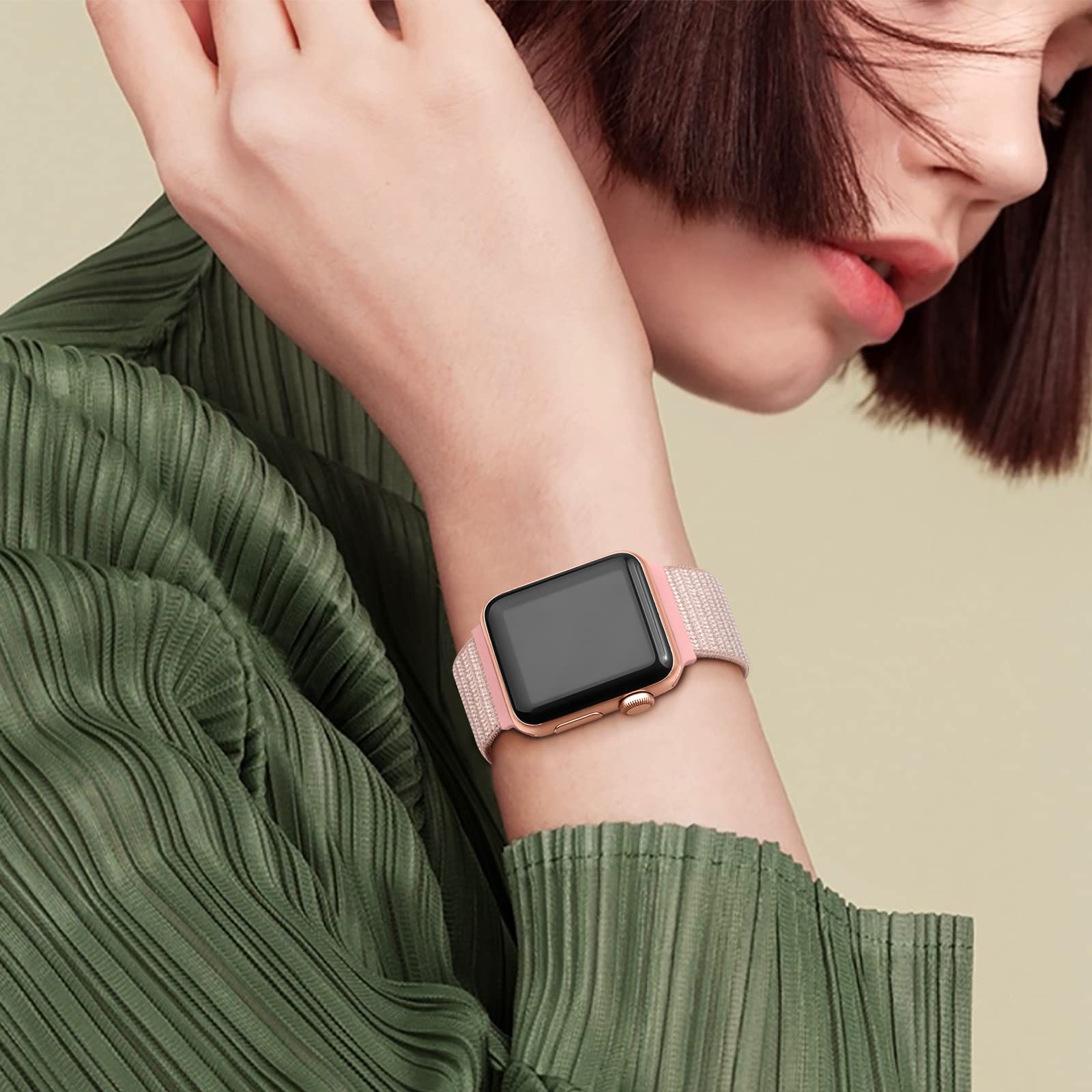 Foto 7 pulgar | Correa De Reloj Wjk Compatible Con Apple De 40 Mm, 38 Mm, 41 Mm, 42 Mm - Venta Internacional.