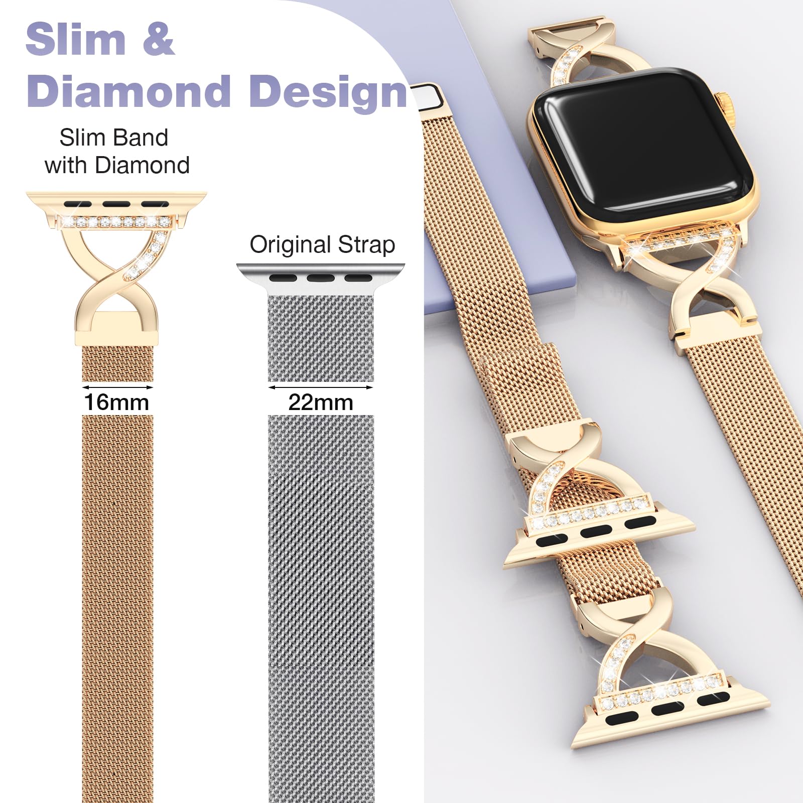 Foto 4 pulgar | Correa Brg Acero Inoxidable para Apple Watch - Venta Internacional