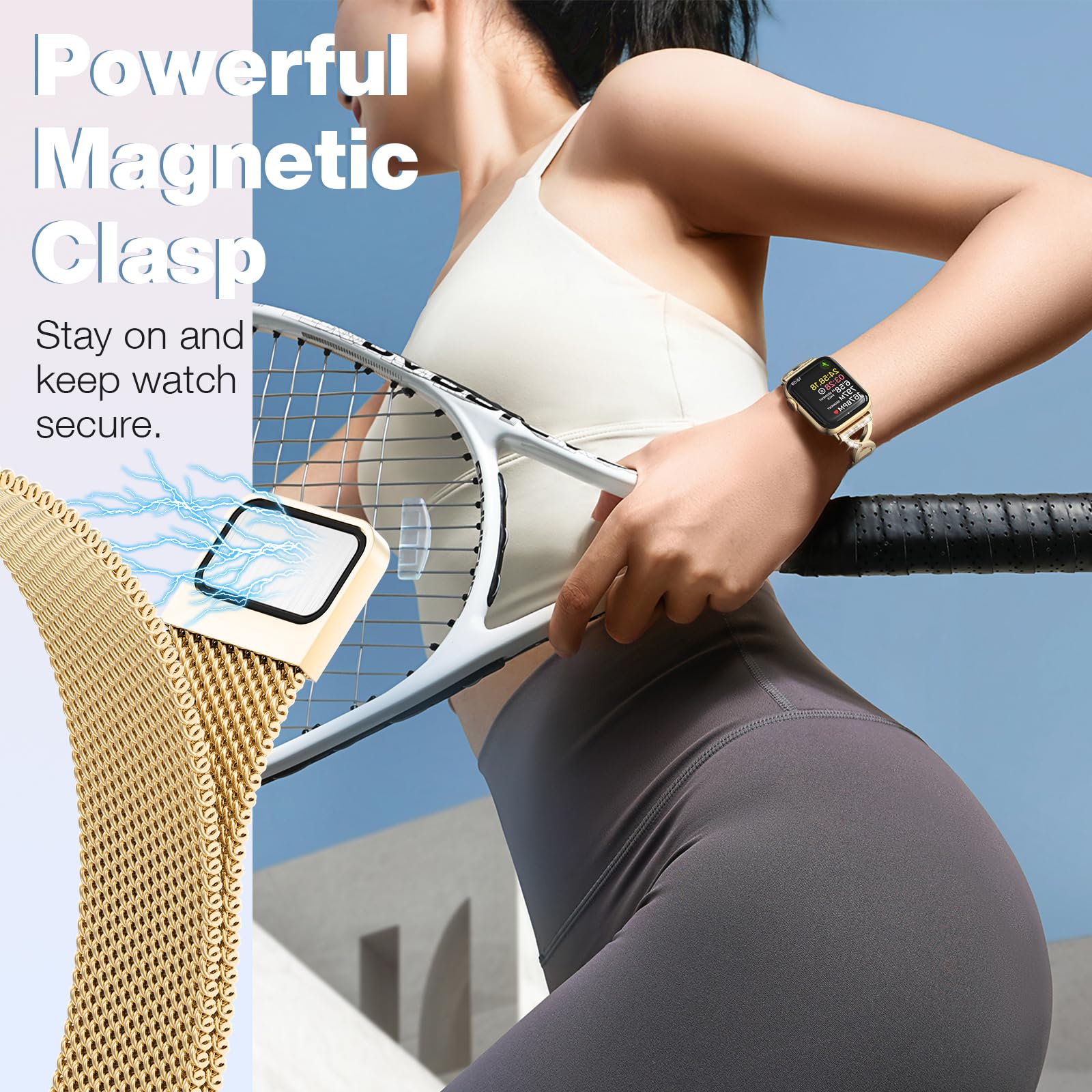 Foto 7 pulgar | Correa Brg Acero Inoxidable para Apple Watch - Venta Internacional