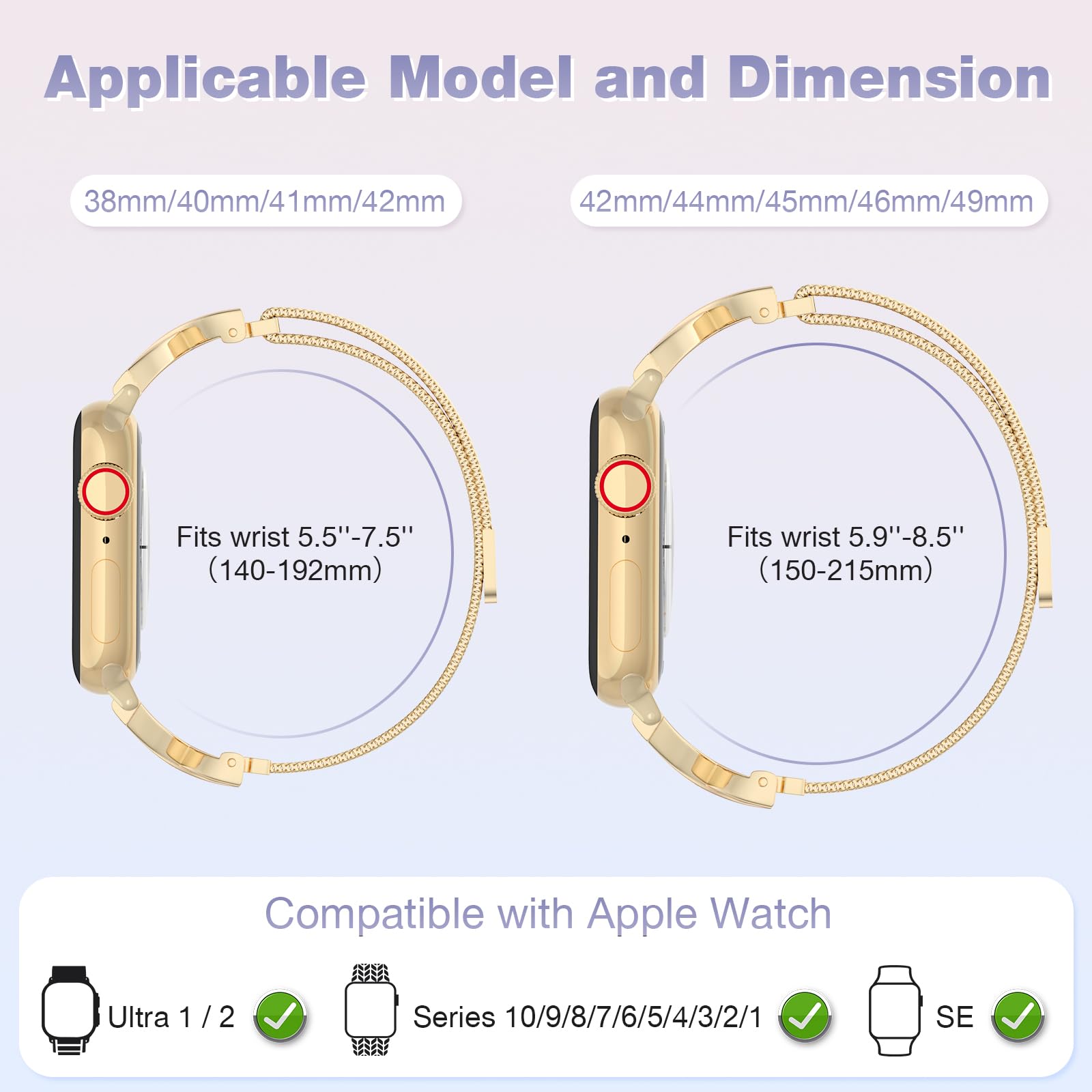 Foto 8 pulgar | Correa Brg Acero Inoxidable para Apple Watch - Venta Internacional