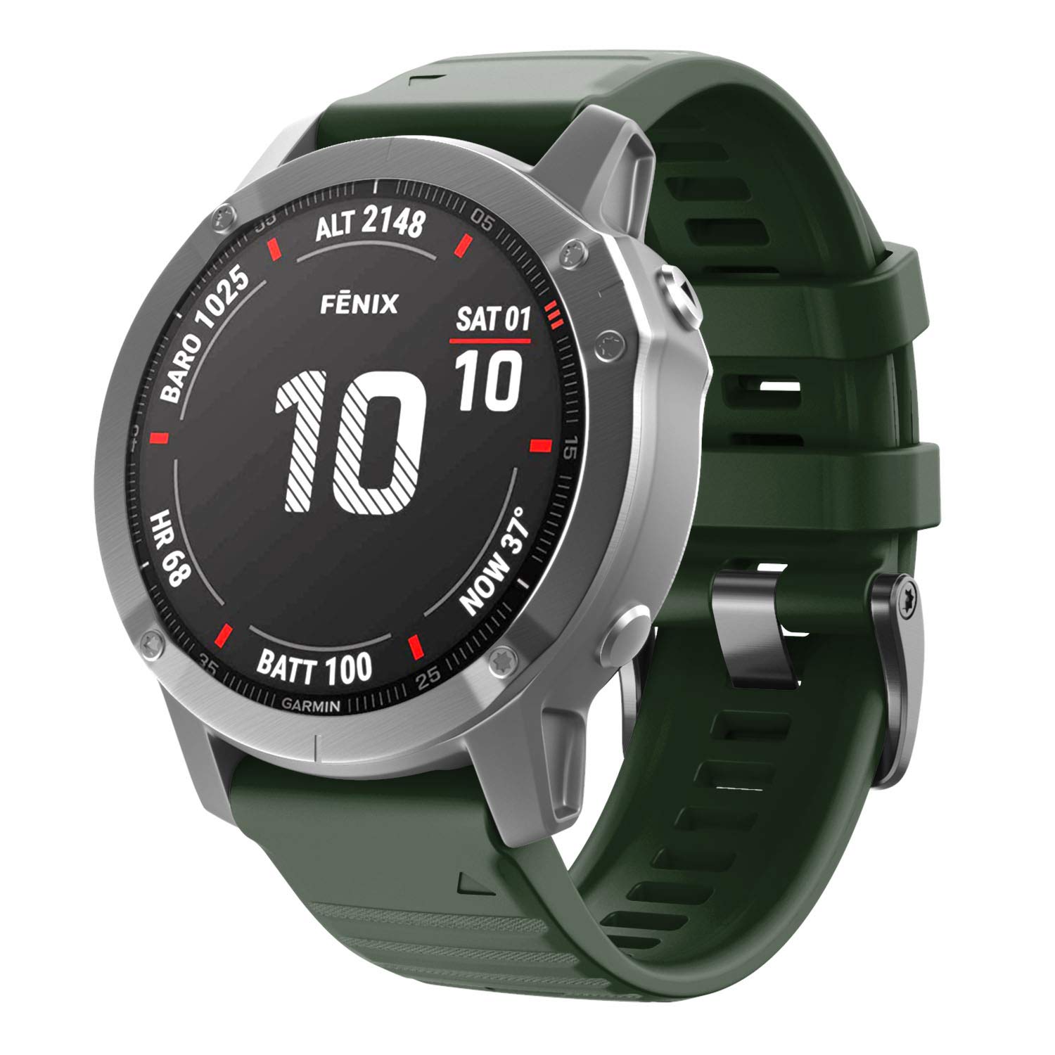 Foto 2 | Correa Notocity Compatible con Fenix 6 Verde- Venta Internacional