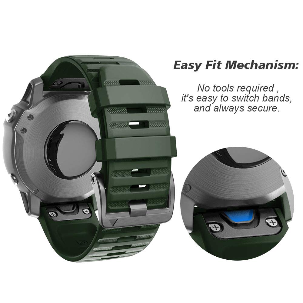 Foto 3 | Correa Notocity Compatible con Fenix 6 Verde- Venta Internacional