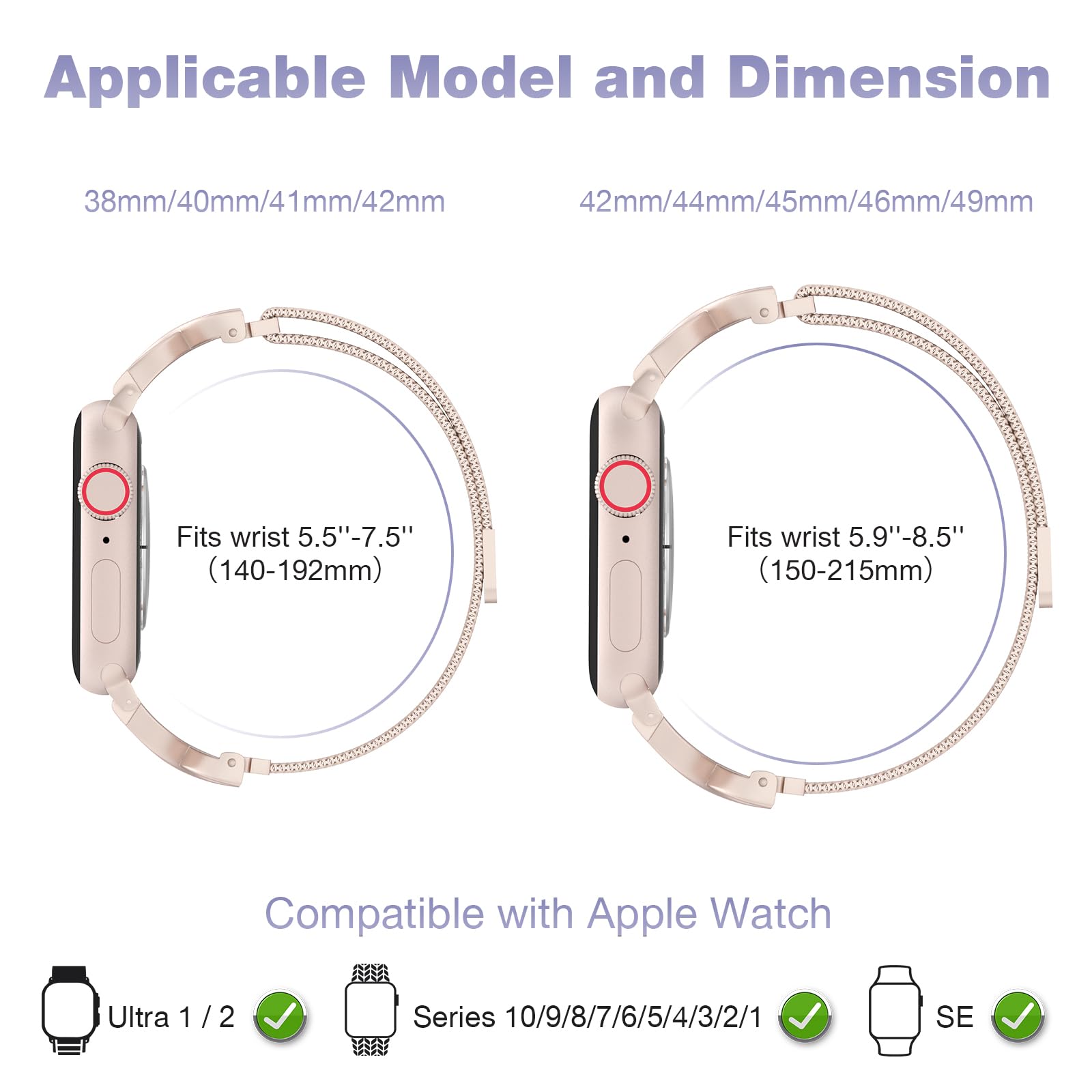 Foto 8 pulgar | Correa Brg para Apple Watch de 41 mm-Venta Internacional