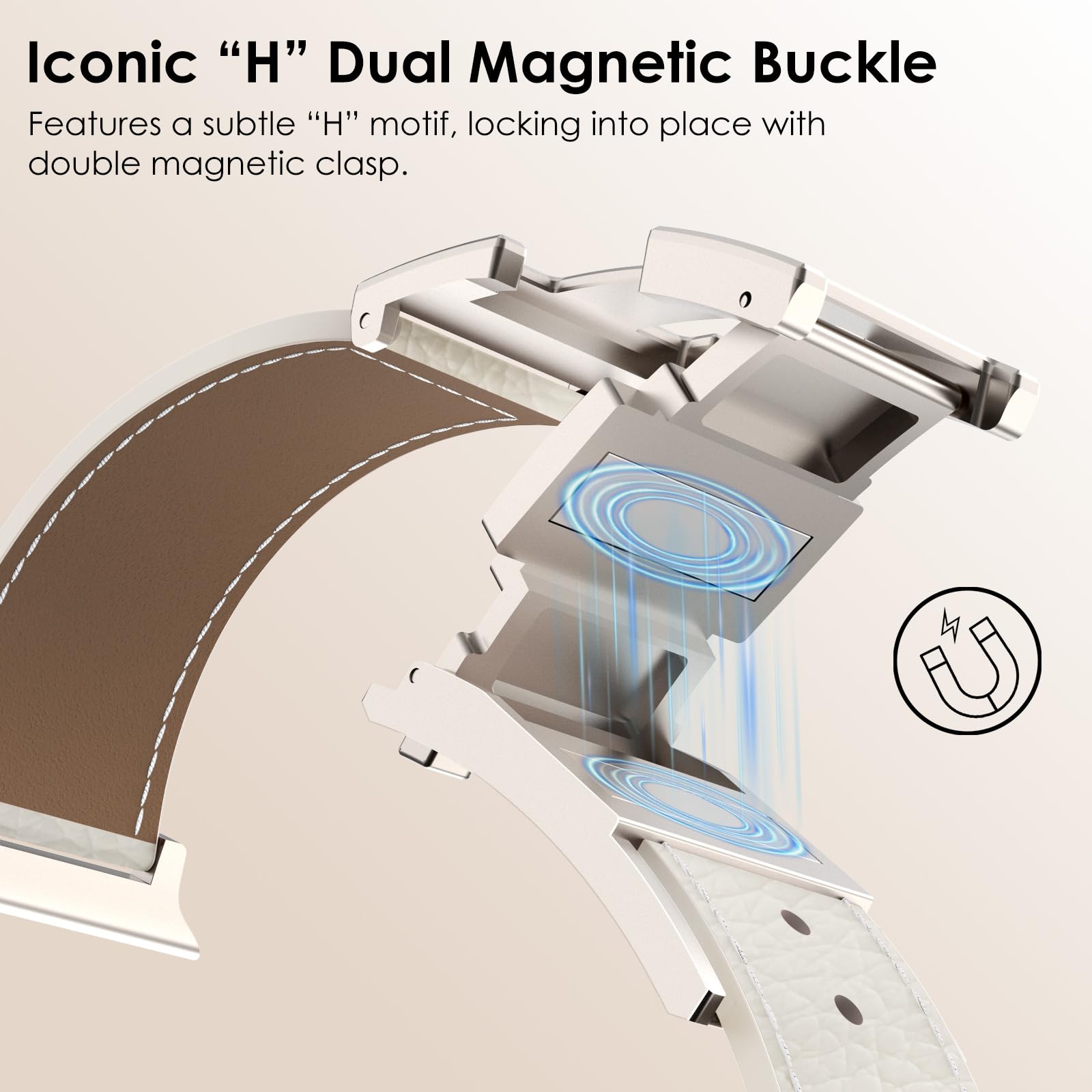 Foto 4 pulgar | Correa de Piel para Apple Watch-Venta Internacional