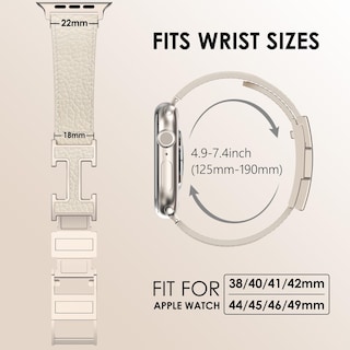 Foto 4 | Correa de Piel para Apple Watch-Venta Internacional