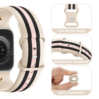 Foto 2 | Correa Bagoplus Designer Silicone para Apple Watch - Venta Internacional