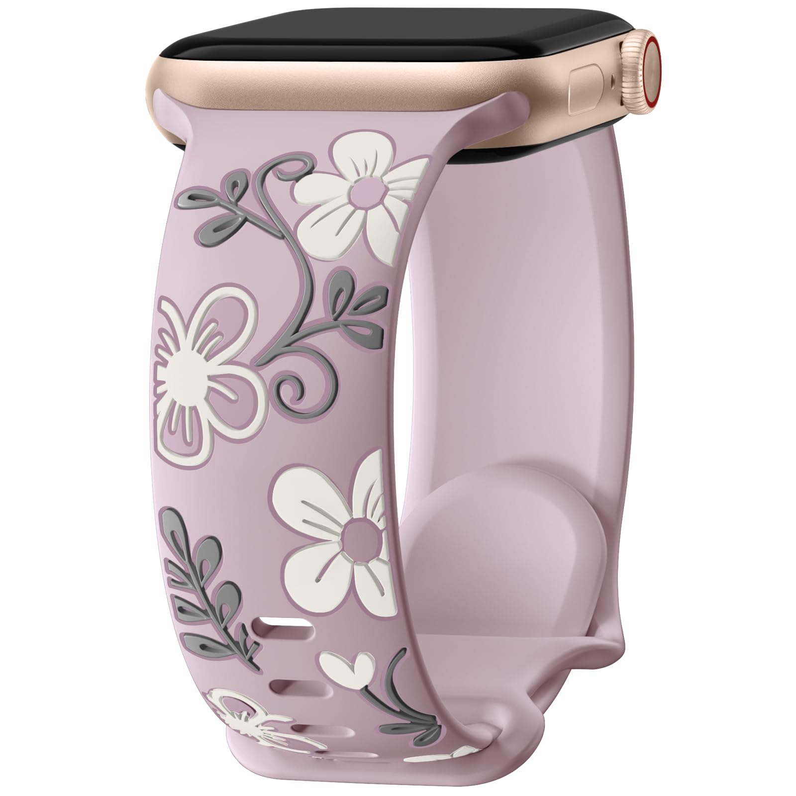 Foto 2 pulgar | Correa de Reloj Witzon Floral Silicone para Apple 41 mm 40 mm 38 mm - Venta Internacional