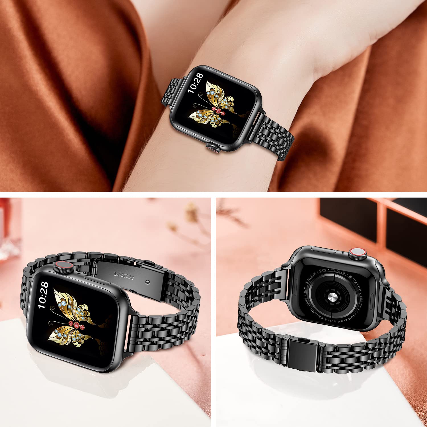 Foto 3 pulgar | Correa de Metal Miohhr para Apple Watch - Venta Internacional