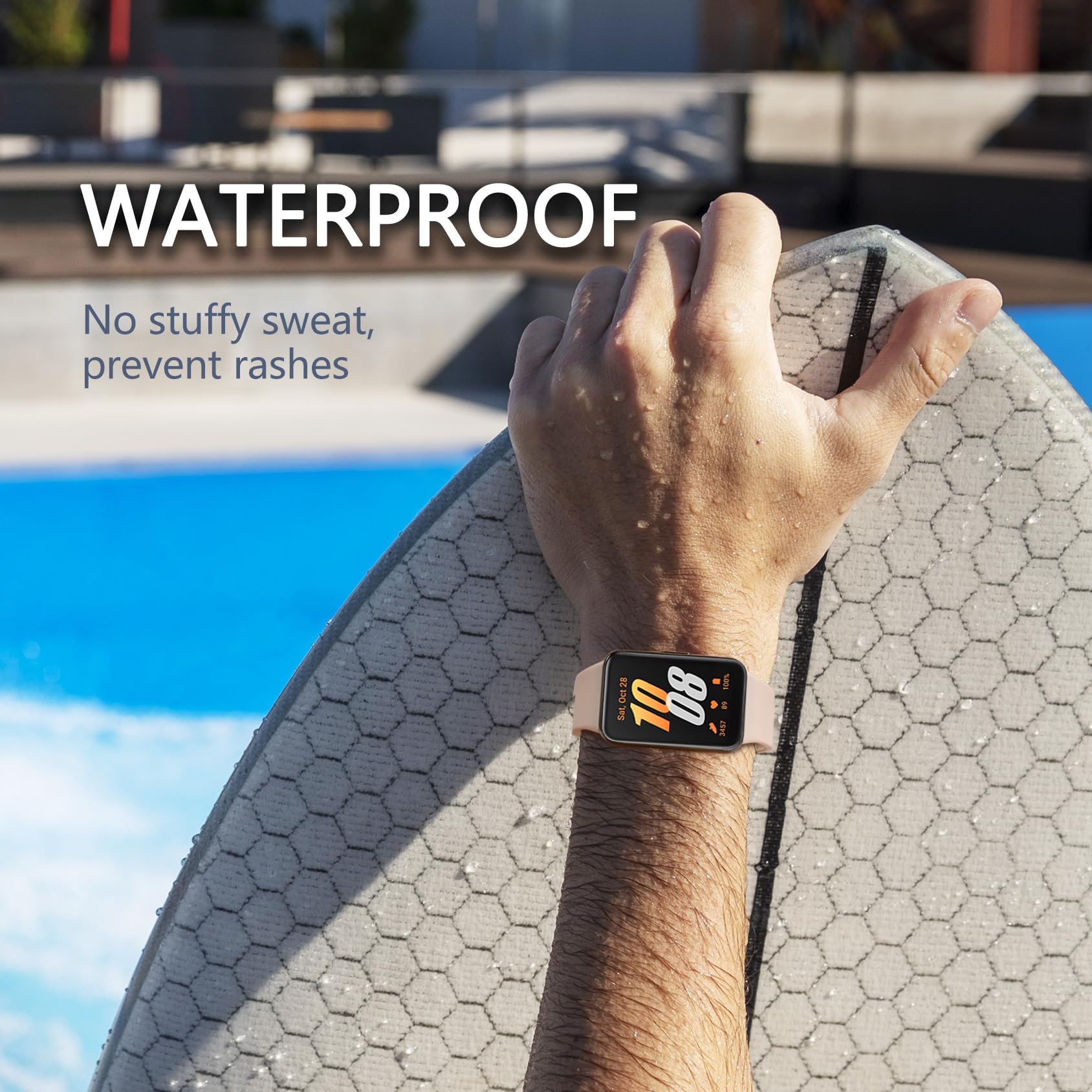 Foto 4 | Paquete De 5 Correas De Silicona Compatibles Con Samsung Galaxy Fit 3 - Venta Internacional.