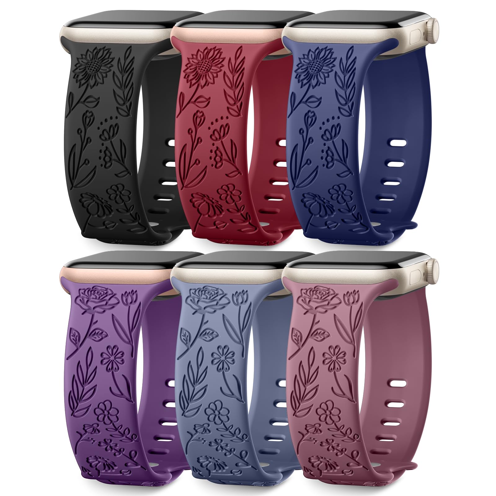 Foto 2 pulgar | Correas Snblk 6 Piezas para Apple Watch-Venta Internacional