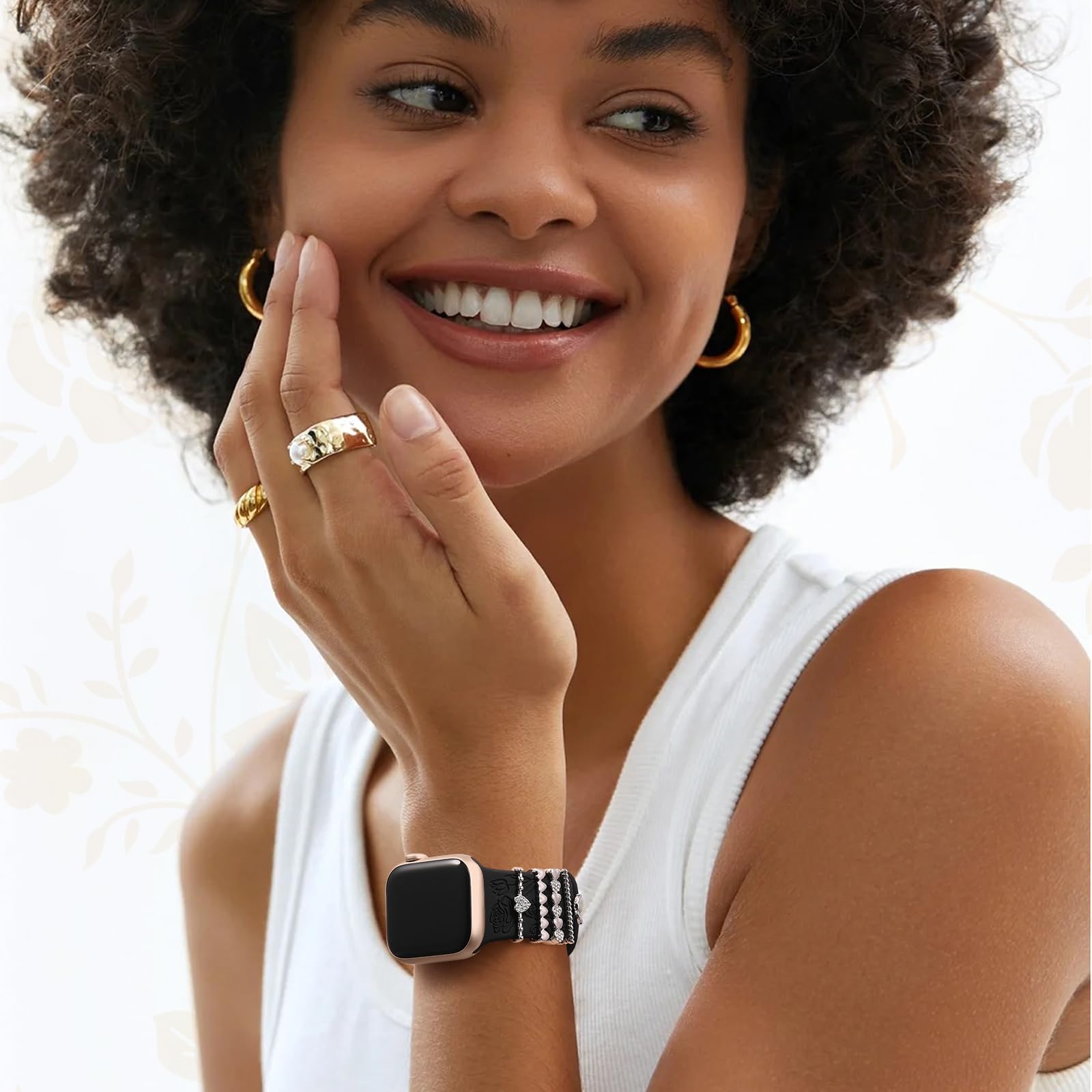 Foto 3 pulgar | Correa DaQin Negra para Apple Watch 40 mm - Venta Internacional