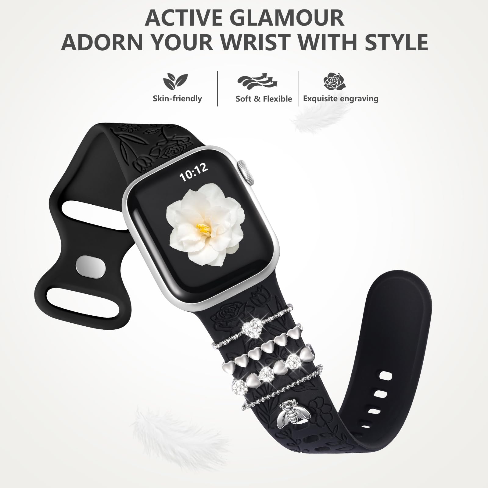 Foto 6 pulgar | Correa DaQin Negra para Apple Watch 40 mm - Venta Internacional