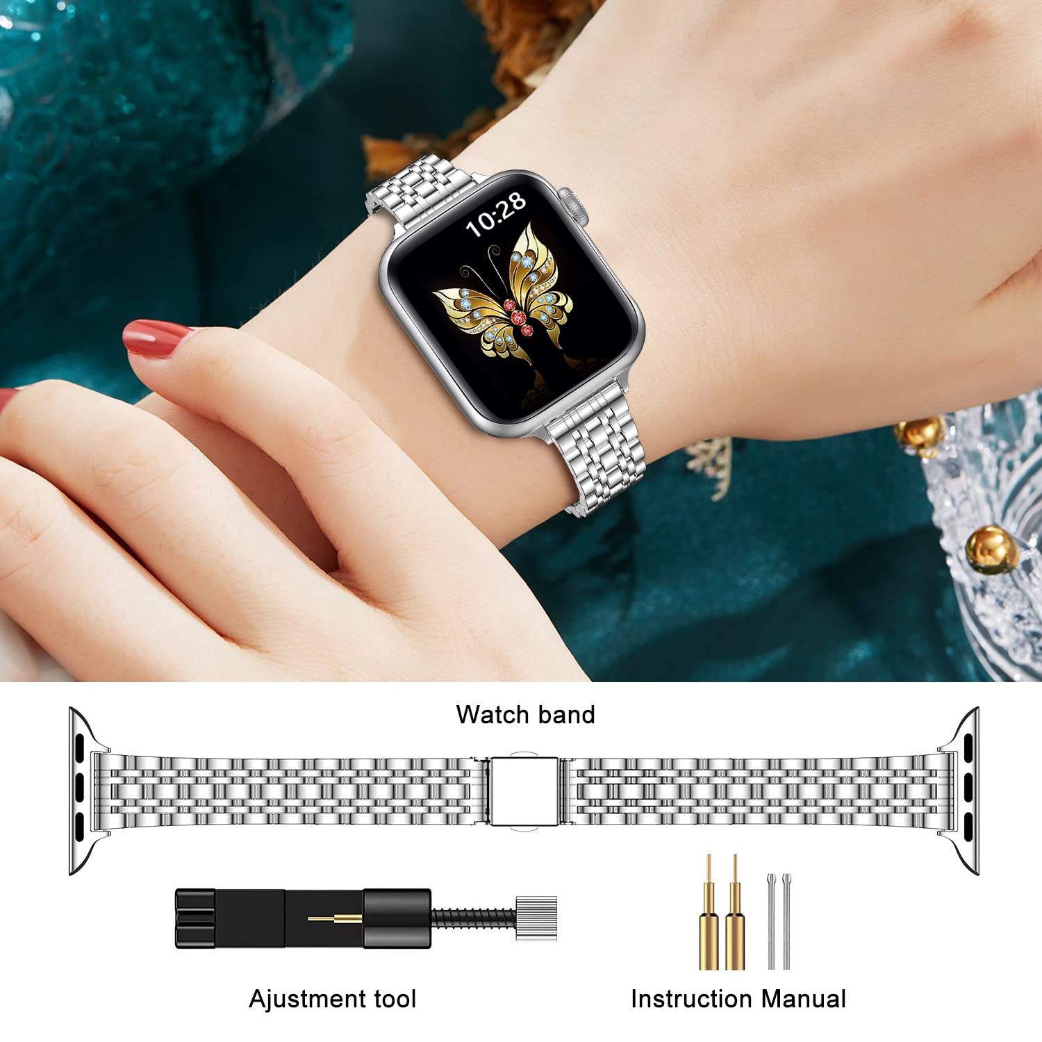 Foto 5 pulgar | Correa Miohhr para Apple Watch de 42 mm-Venta Internacional