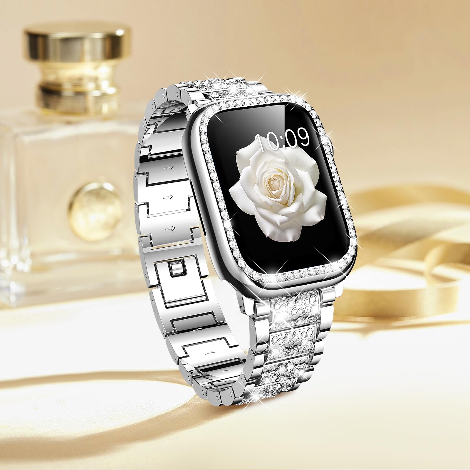 Foto 8 pulgar | Correa De Reloj Mosonio Compatible Con Apple Series 9/8/7 De 41 Mm - Venta Internacional.