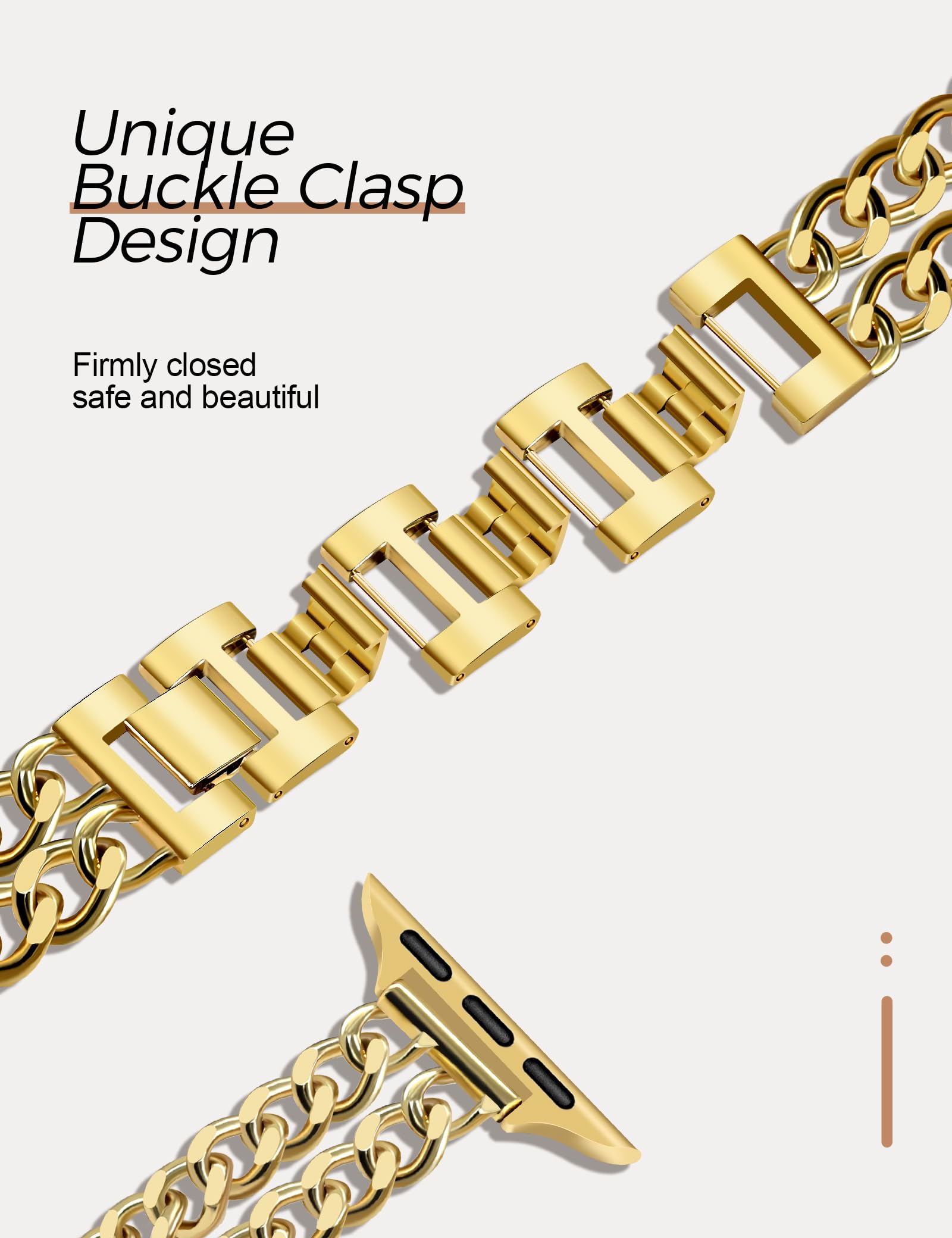 Foto 5 pulgar | Correa de Reloj Jr.dm Gold para Mujer- Venta Internacional