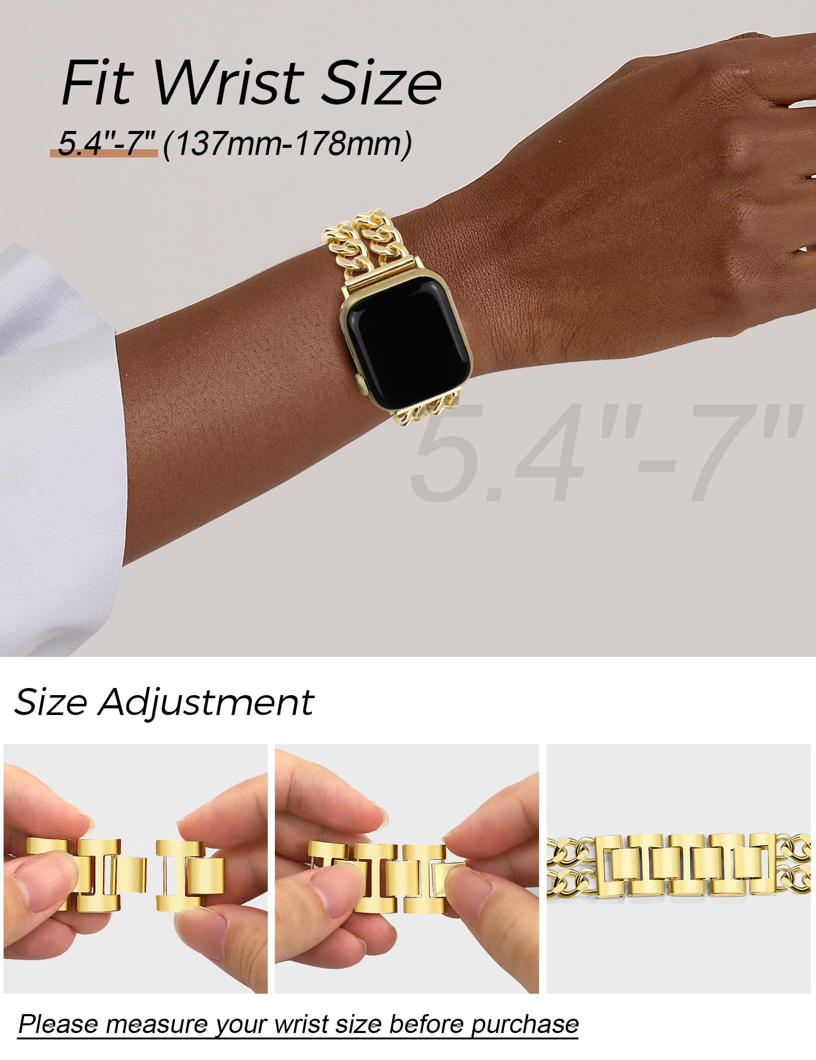 Foto 7 pulgar | Correa de Reloj Jr.dm Gold para Mujer- Venta Internacional