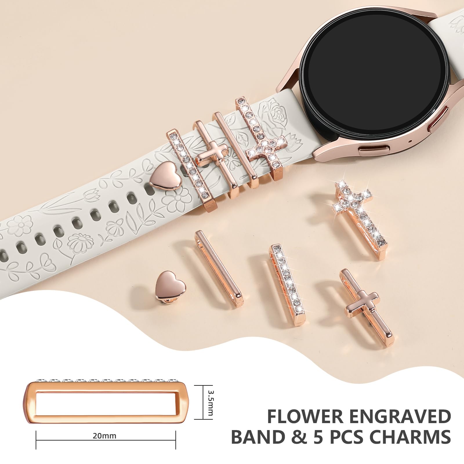 Foto 5 | Correa DaQin Blanca para Samsung Galaxy - Venta Internacional