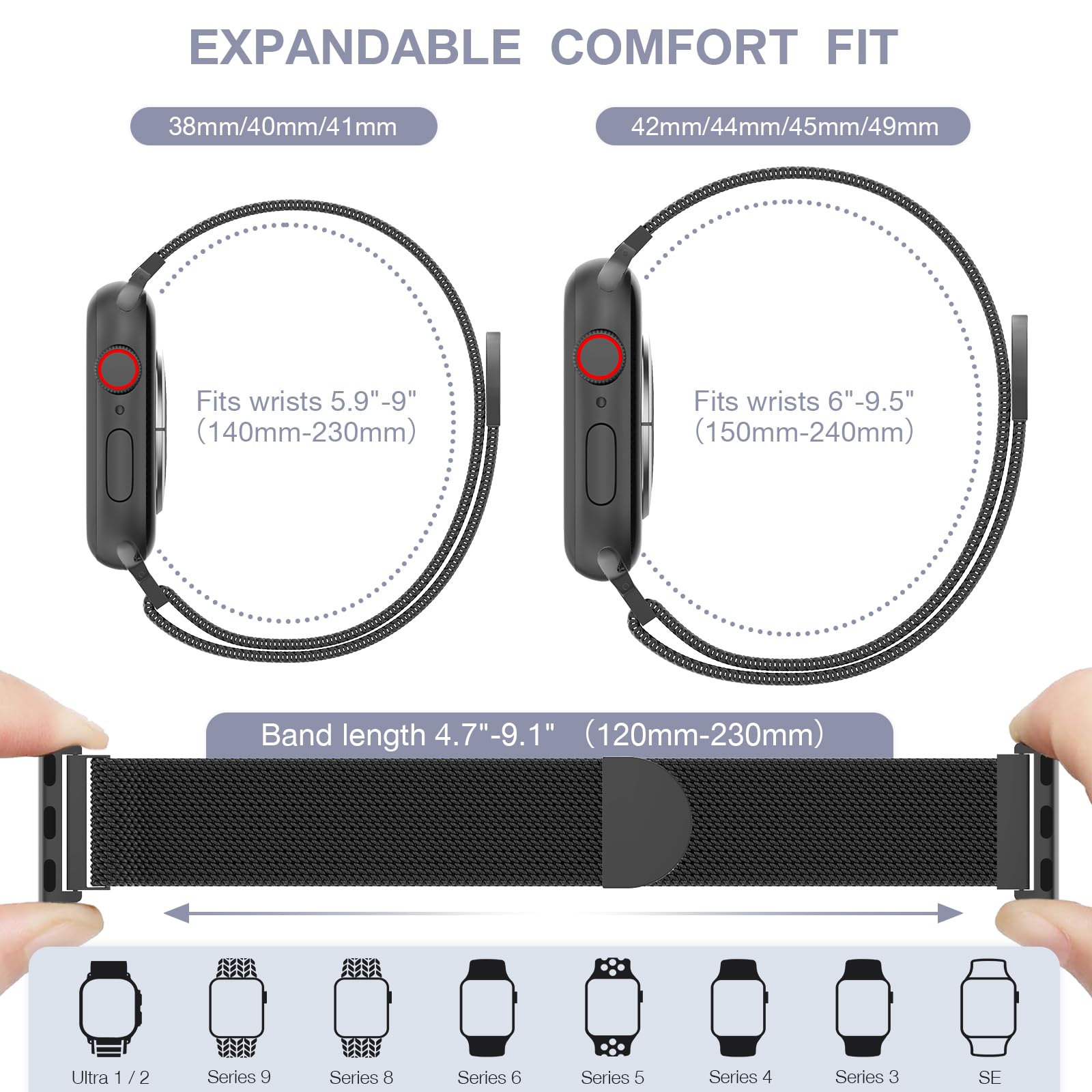 Foto 6 pulgar | Correa Belongme 3 Piezas para Apple Watch-Venta Internacional