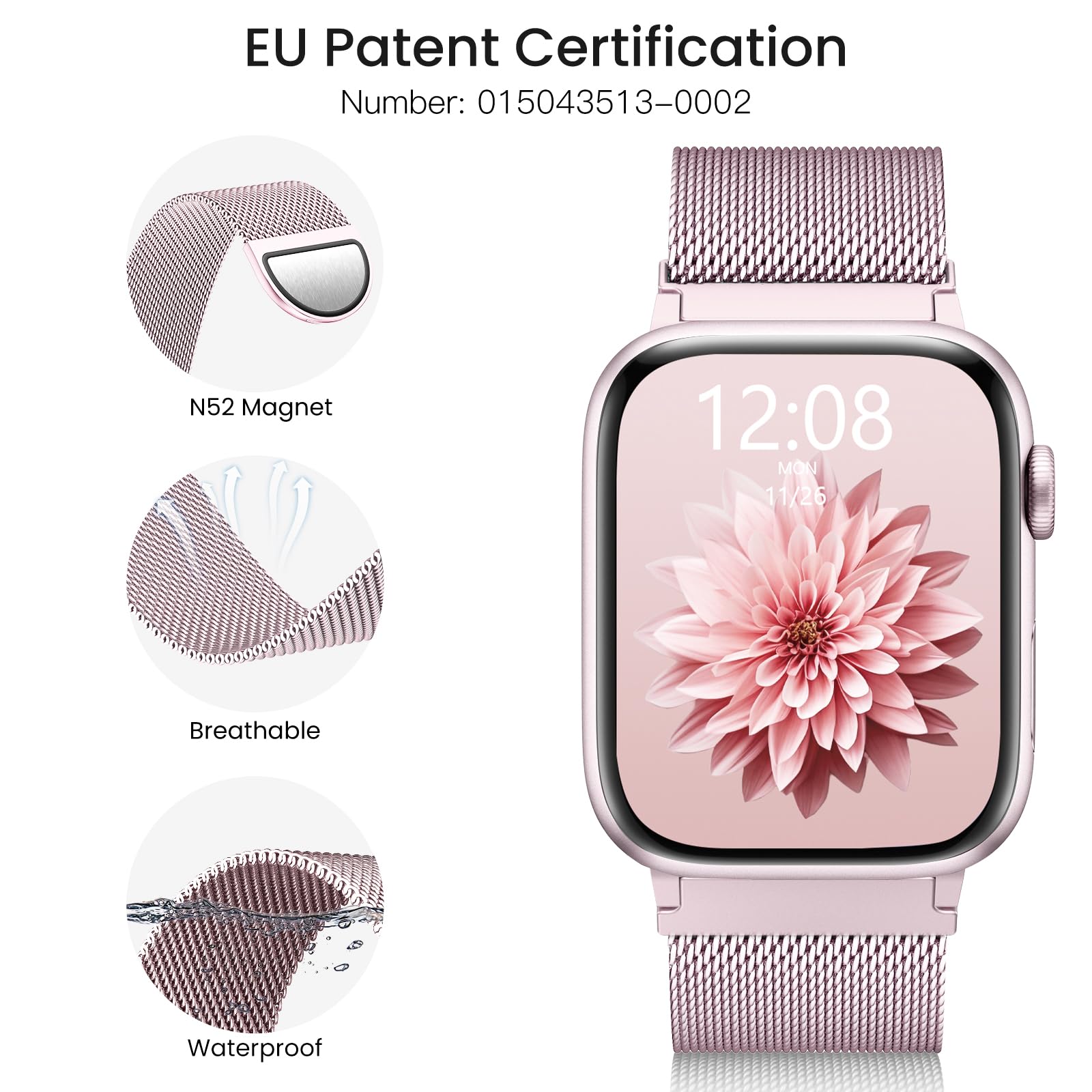 Foto 4 pulgar | Correa Wanliss Metal Milanese Loop para Watch - Venta Internacional