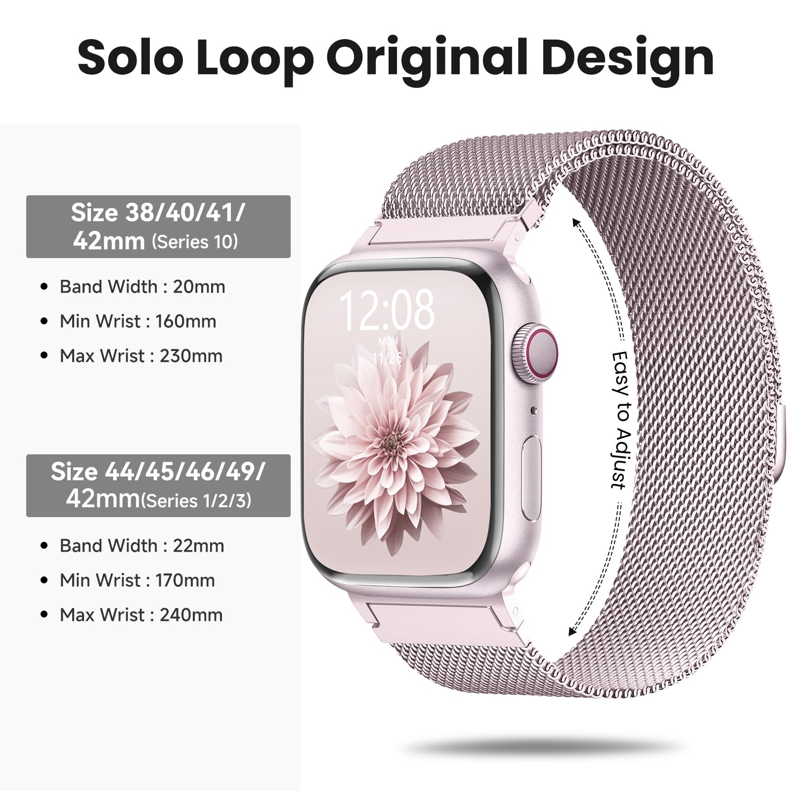 Foto 5 pulgar | Correa Wanliss Metal Milanese Loop para Watch - Venta Internacional