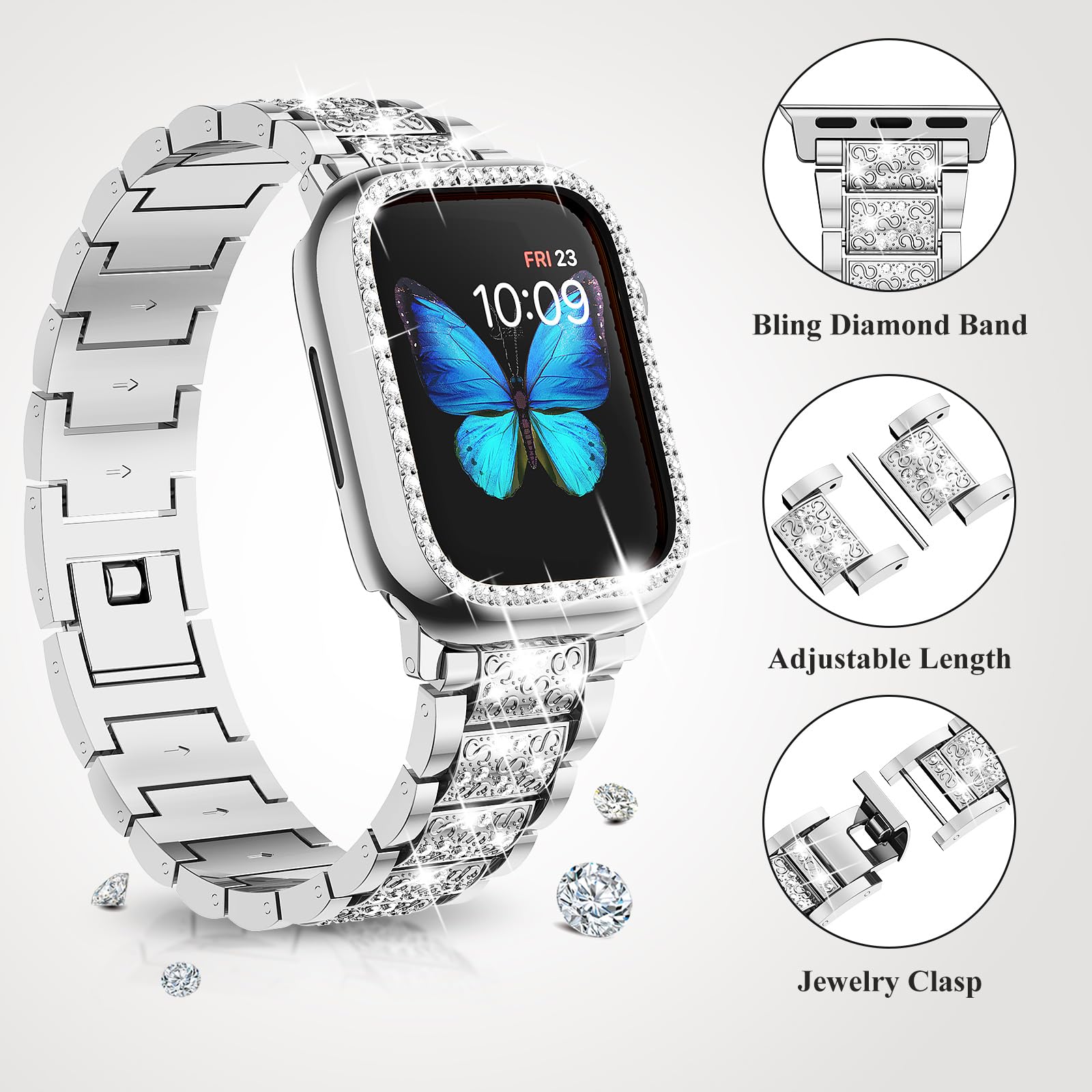 Foto 2 | Funda con Correa Supoix para Apple Watch de 45 mm-Venta Internacional