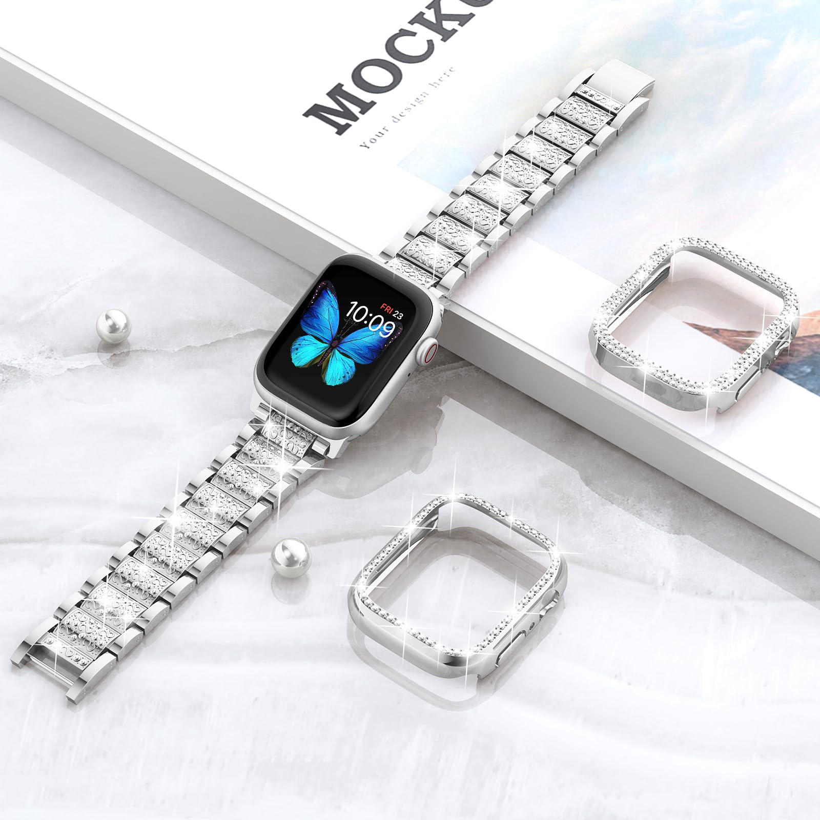 Foto 3 | Funda con Correa Supoix para Apple Watch de 45 mm-Venta Internacional