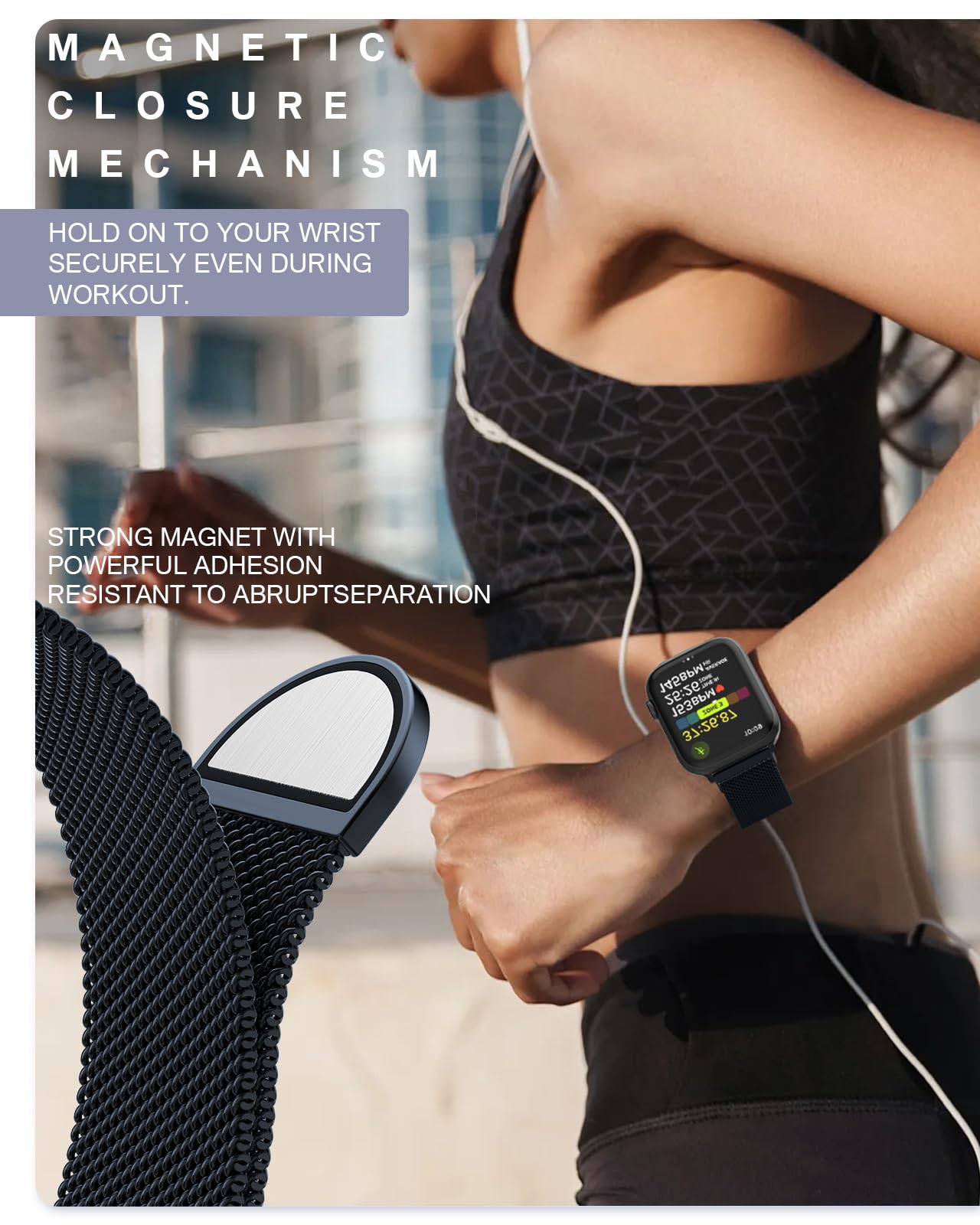Foto 4 pulgar | Correa Brg Milanese Loop Acero Inoxidable para Apple - Venta Internacional