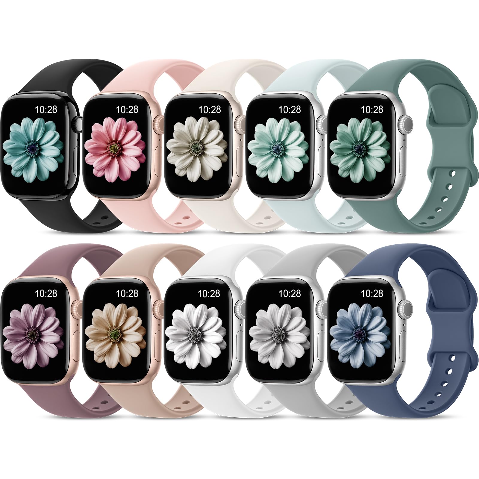 Foto 2 pulgar | Correa Deportiva Compatible con Apple Watch Eomtam 10 Piezas- Venta Internacional