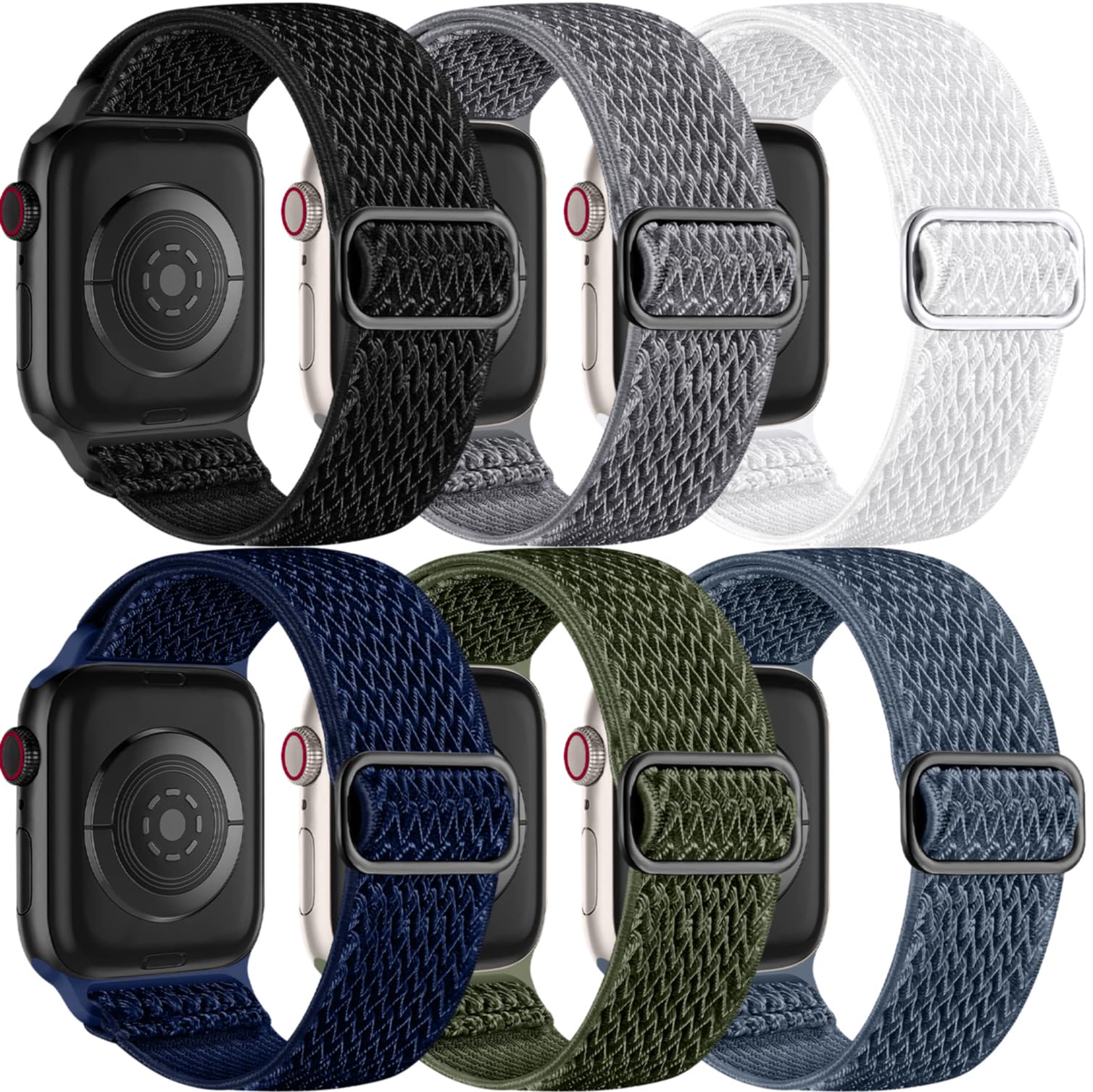 Correa Lerobo Nailon6 Unidades para Apple Watch 6 Piezas - Venta Internacional