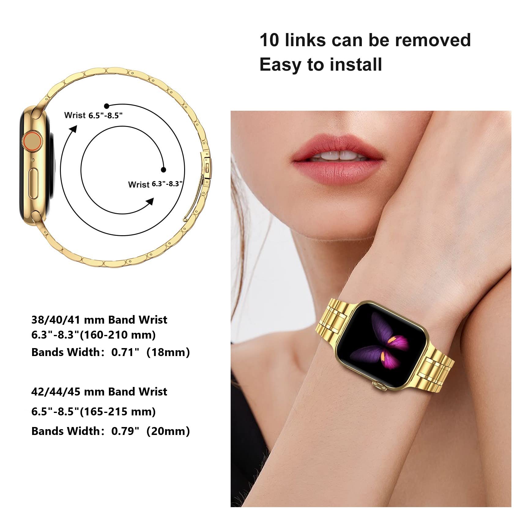 Foto 6 pulgar | Correa Miohhr para Apple Watch de 46 mm-Venta Internacional