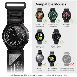 Foto 3 | Correa Ultimal para Samsung Galaxy Watch de 20 mm-Venta Internacional